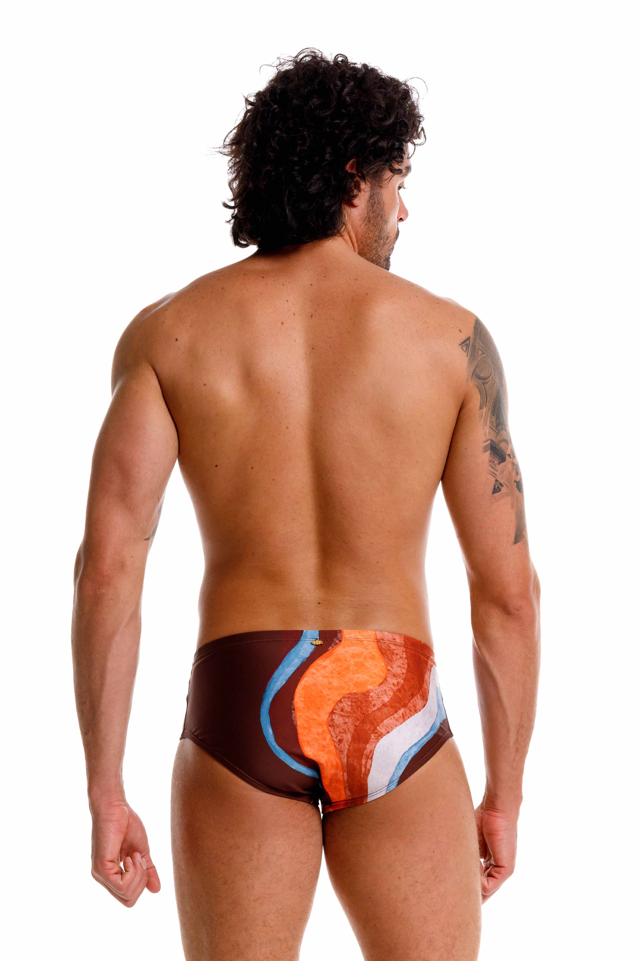 Bañador Nebula Marrón