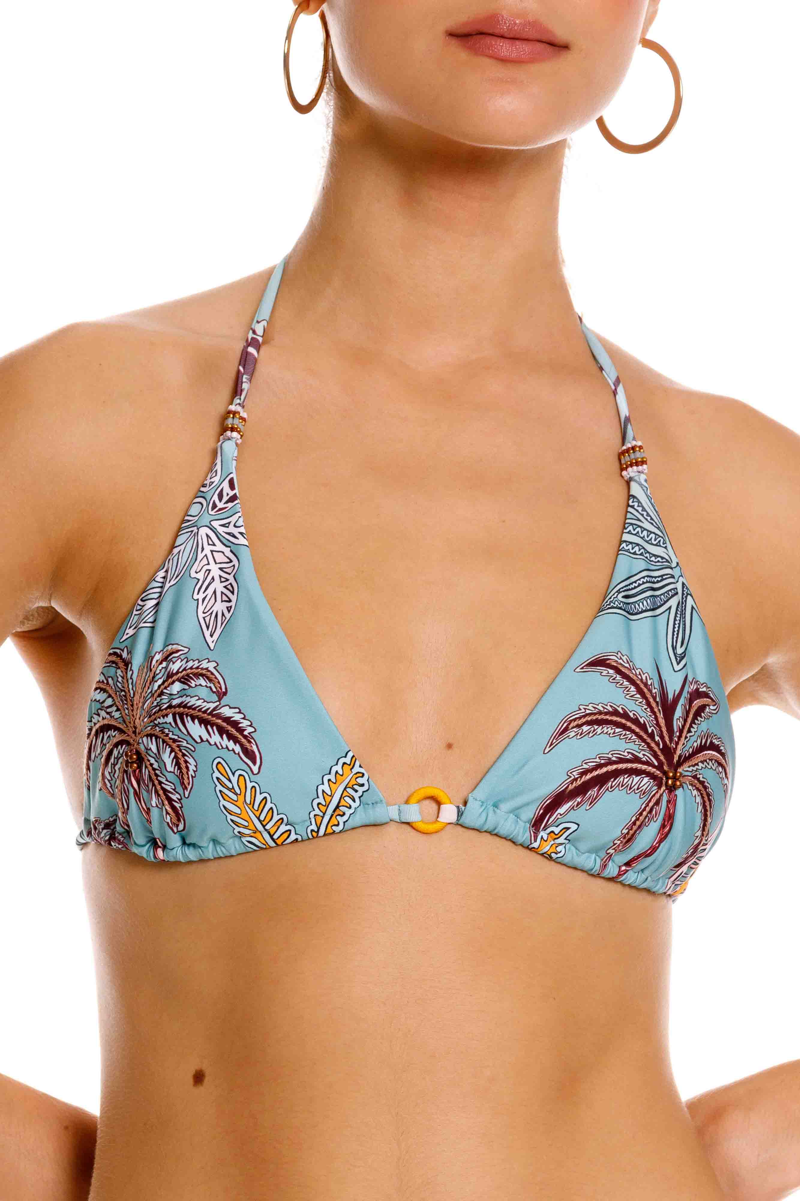 Top Triángulo de Bikini Maxipalms Verde