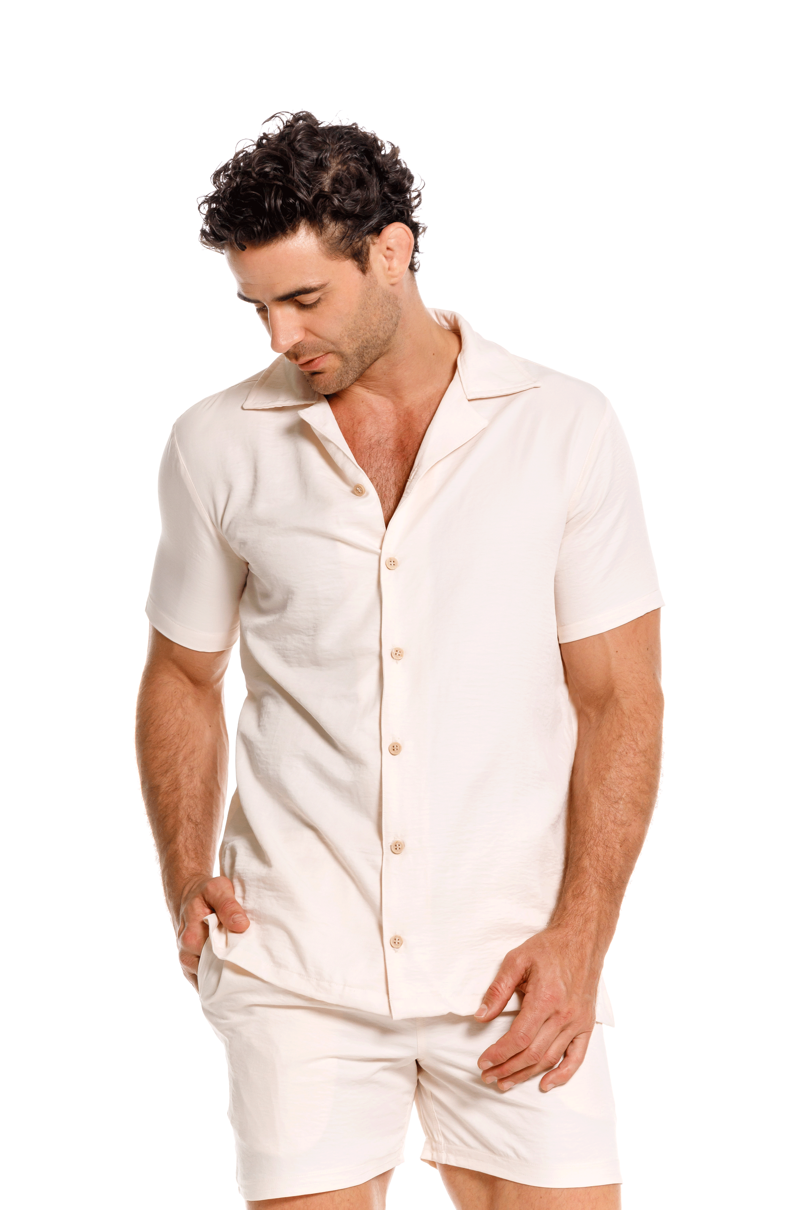 Camisa Hombre Arena