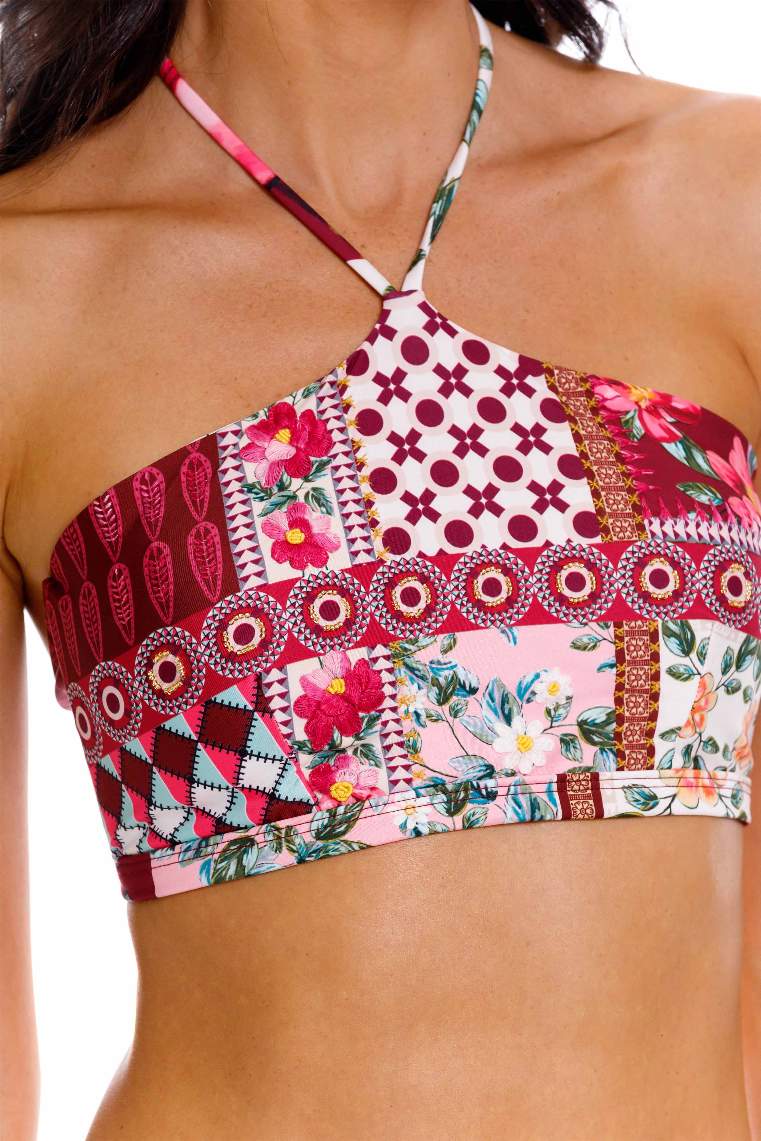 Top Crop-top de Bikini Kenia Patch