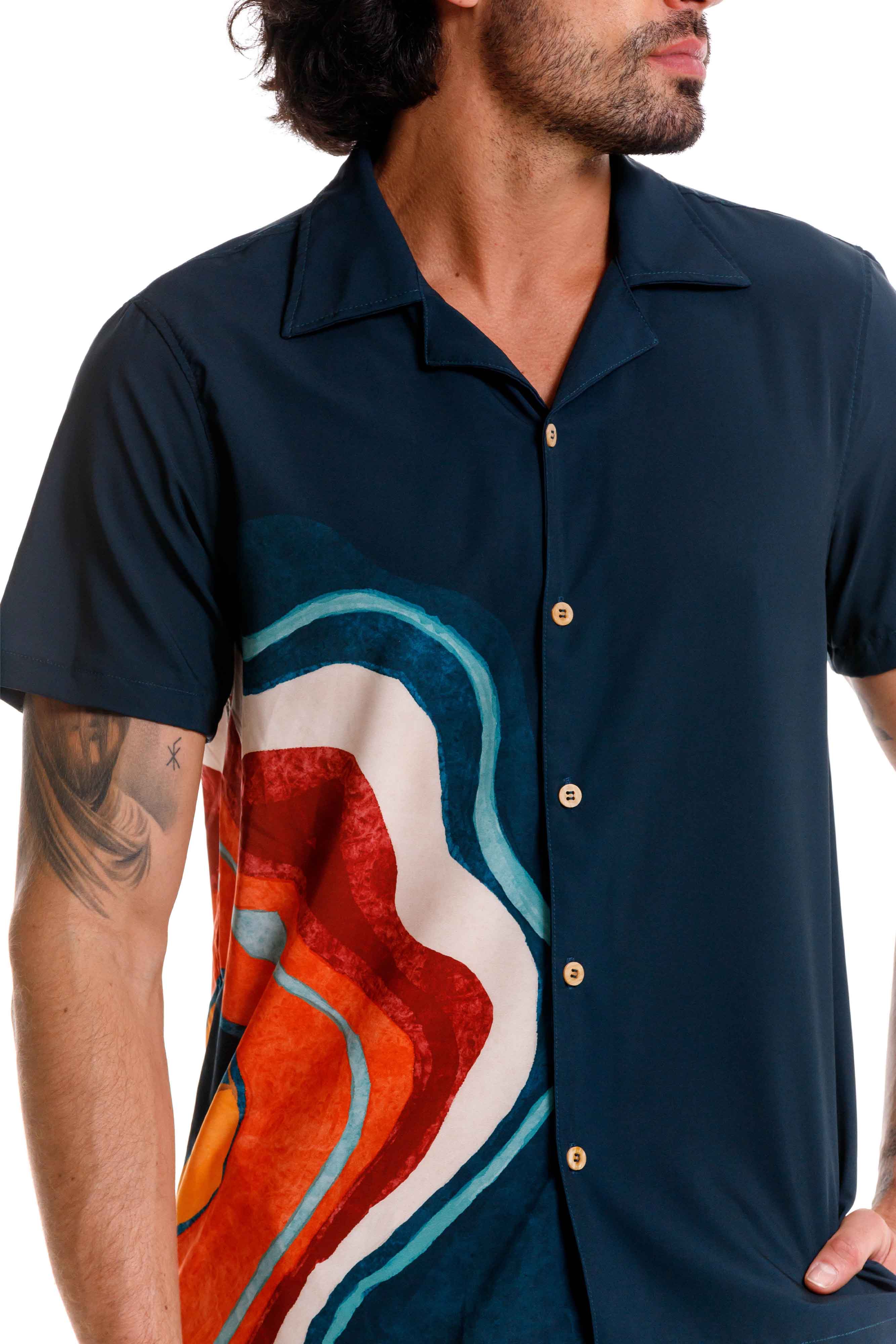 Camisa Playera Nebula Verde