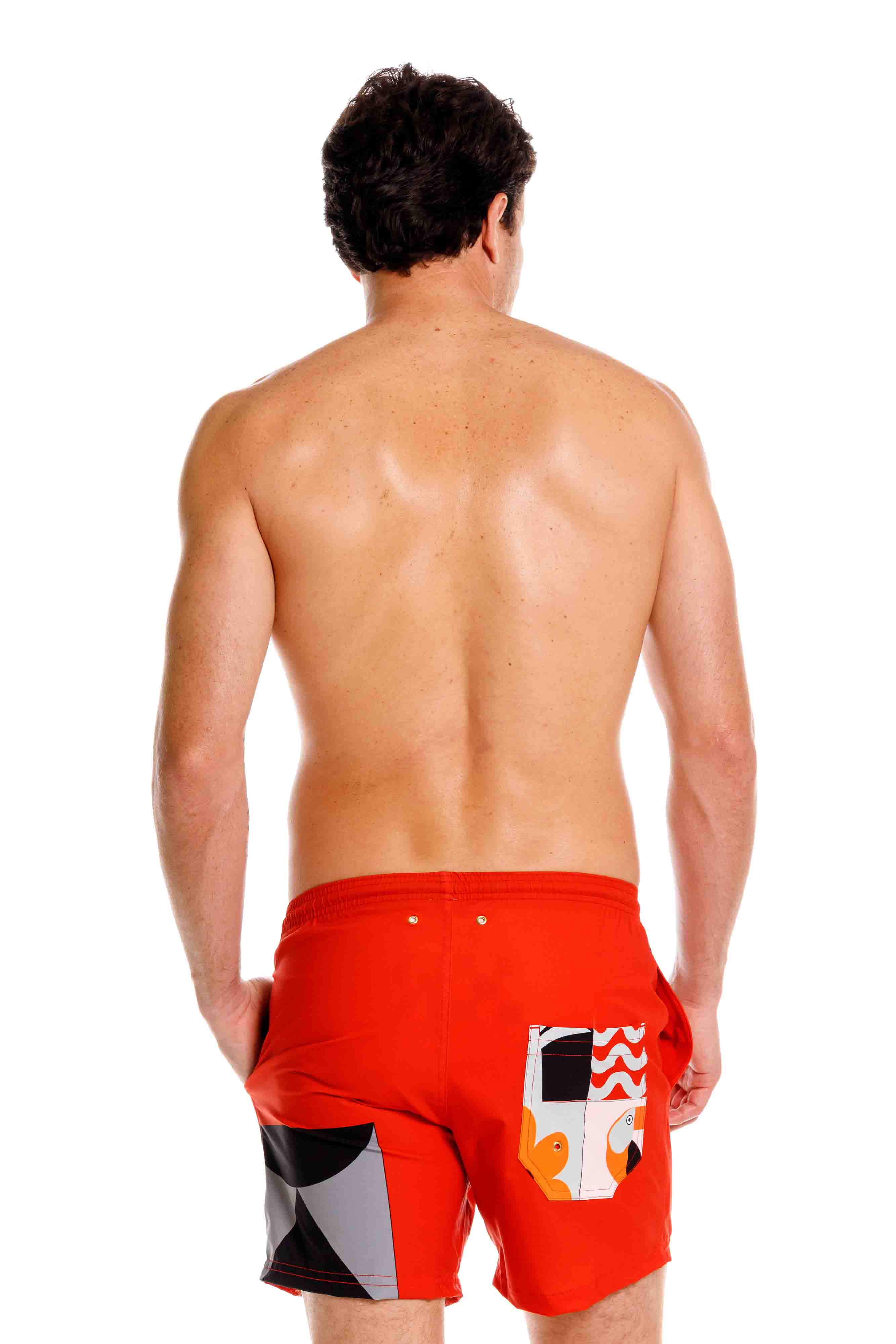 Pantaloneta Buy Art Naranja