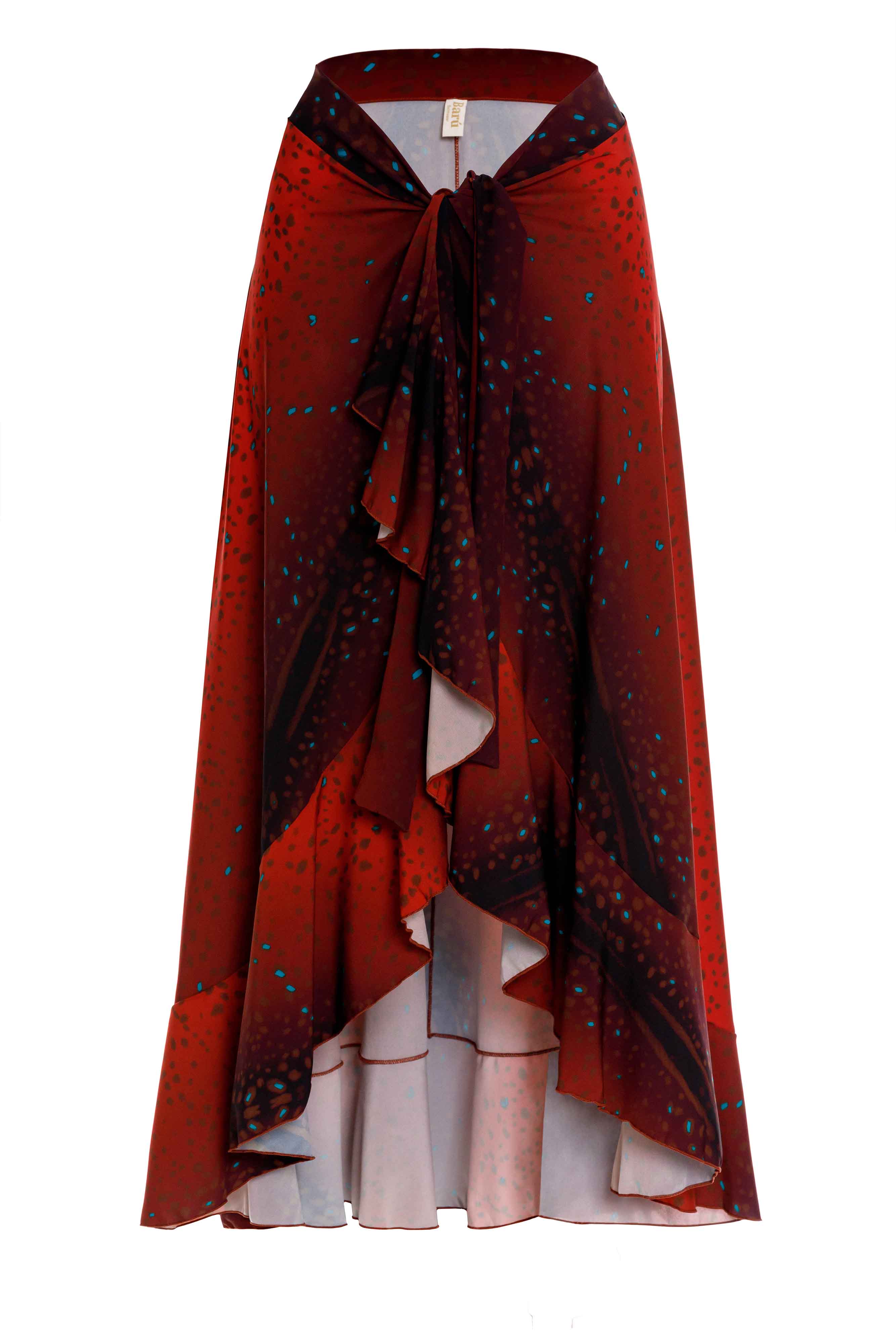 Falda Tres Boleros Bambi Rojo