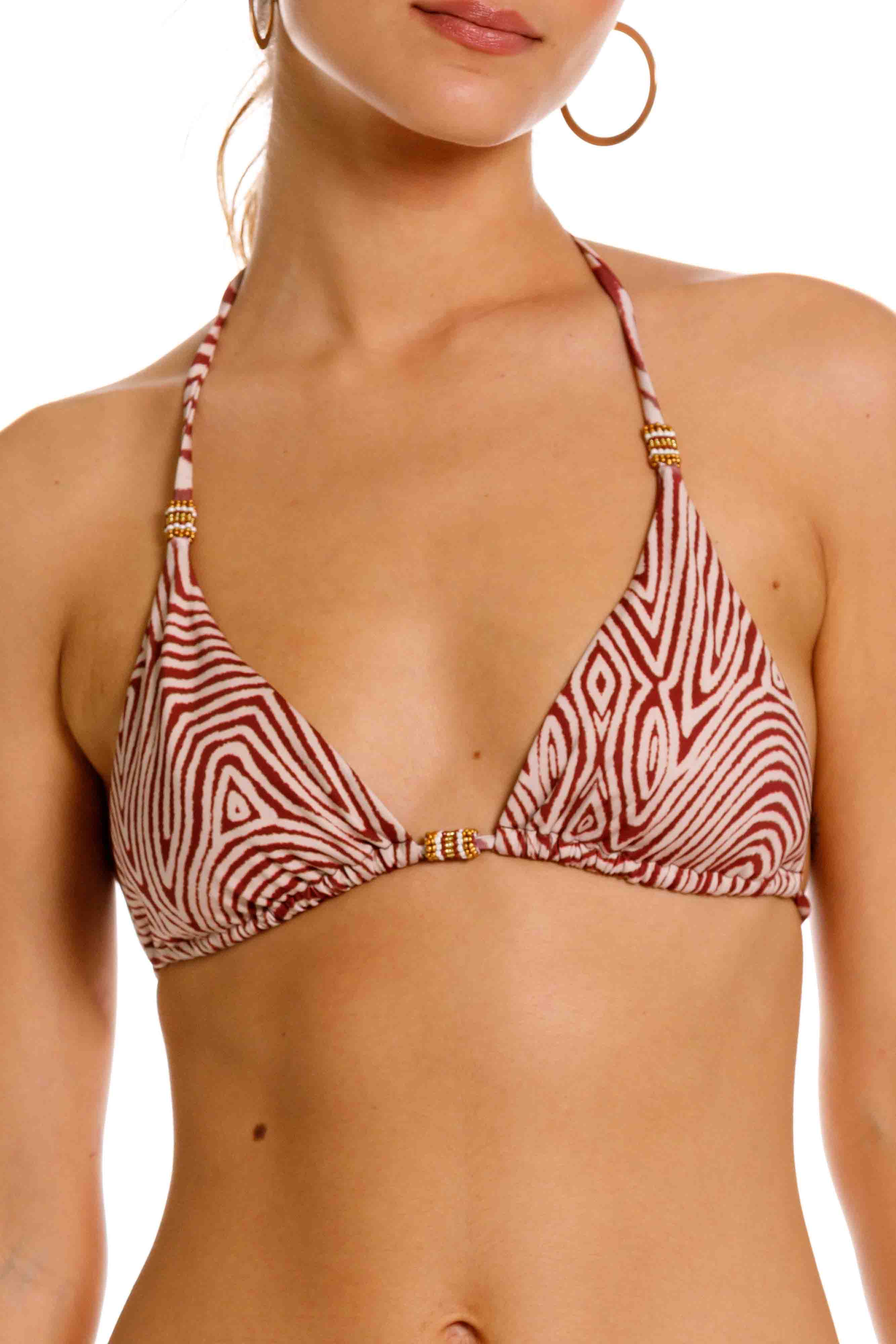 Top Triángulo de Bikini Nairobi Marrón