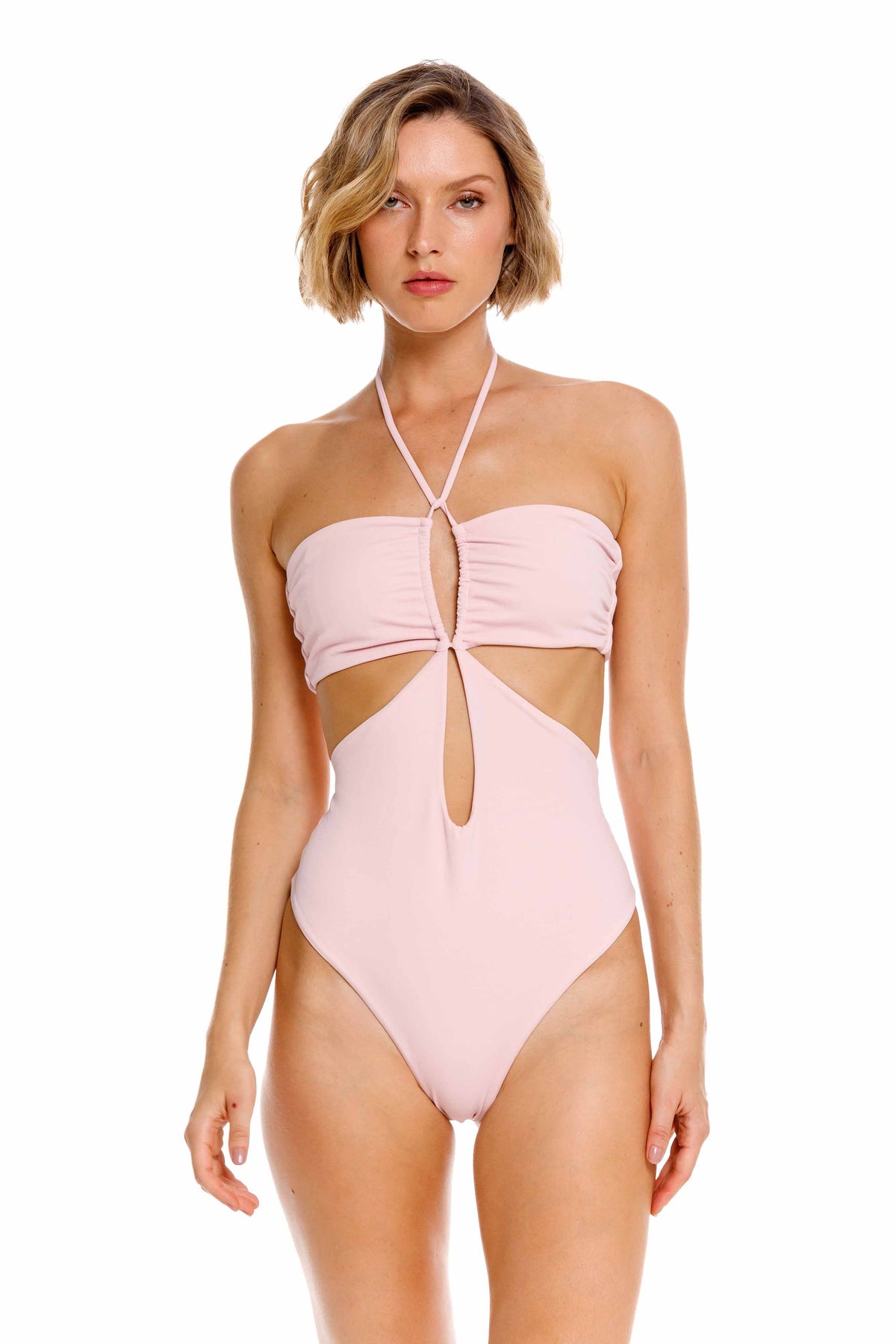 Entero Strapless U Solido Pink