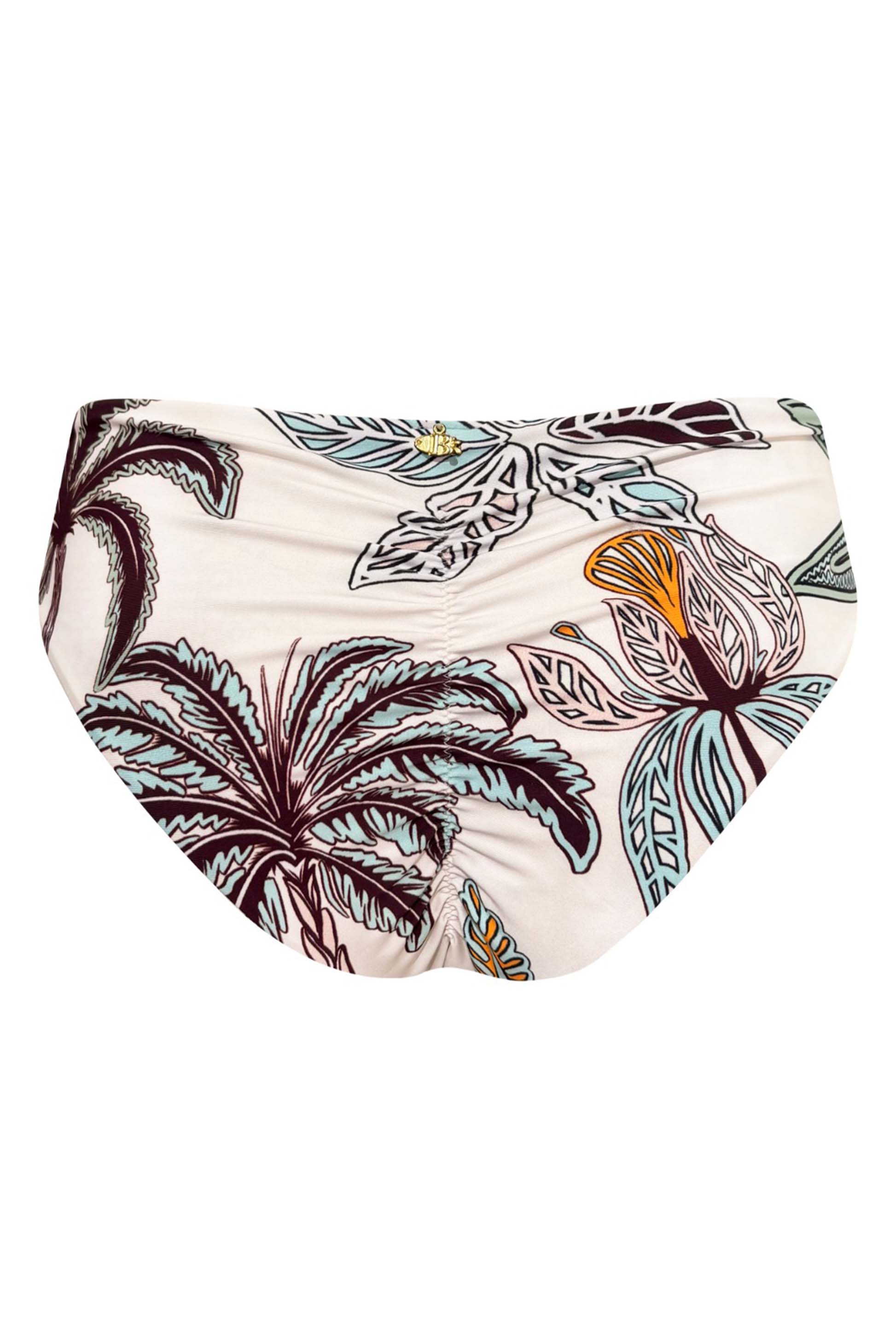 Panty Clásico De Bikini Maxipalms Beige