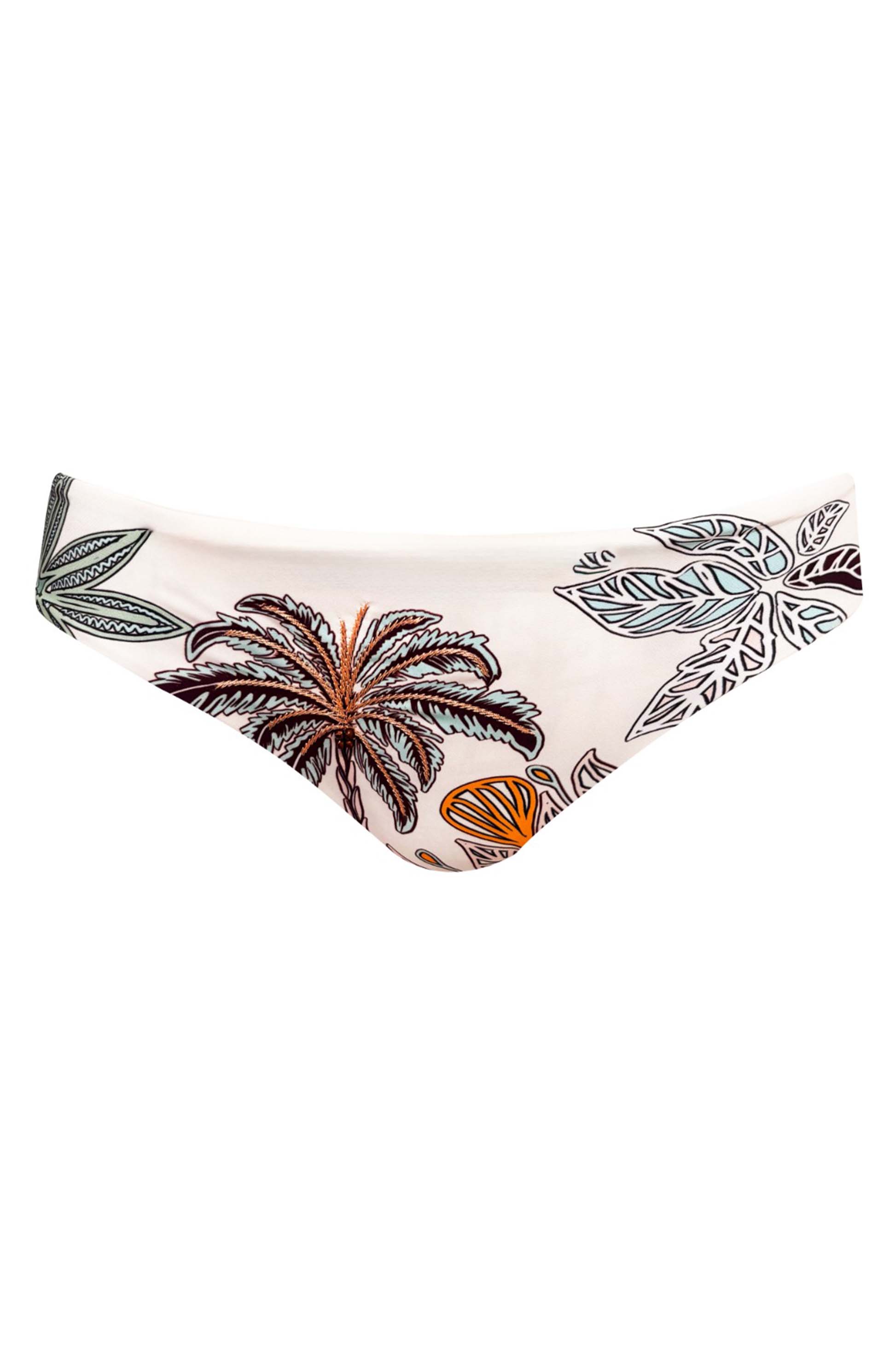 Panty Clásico De Bikini Maxipalms Beige