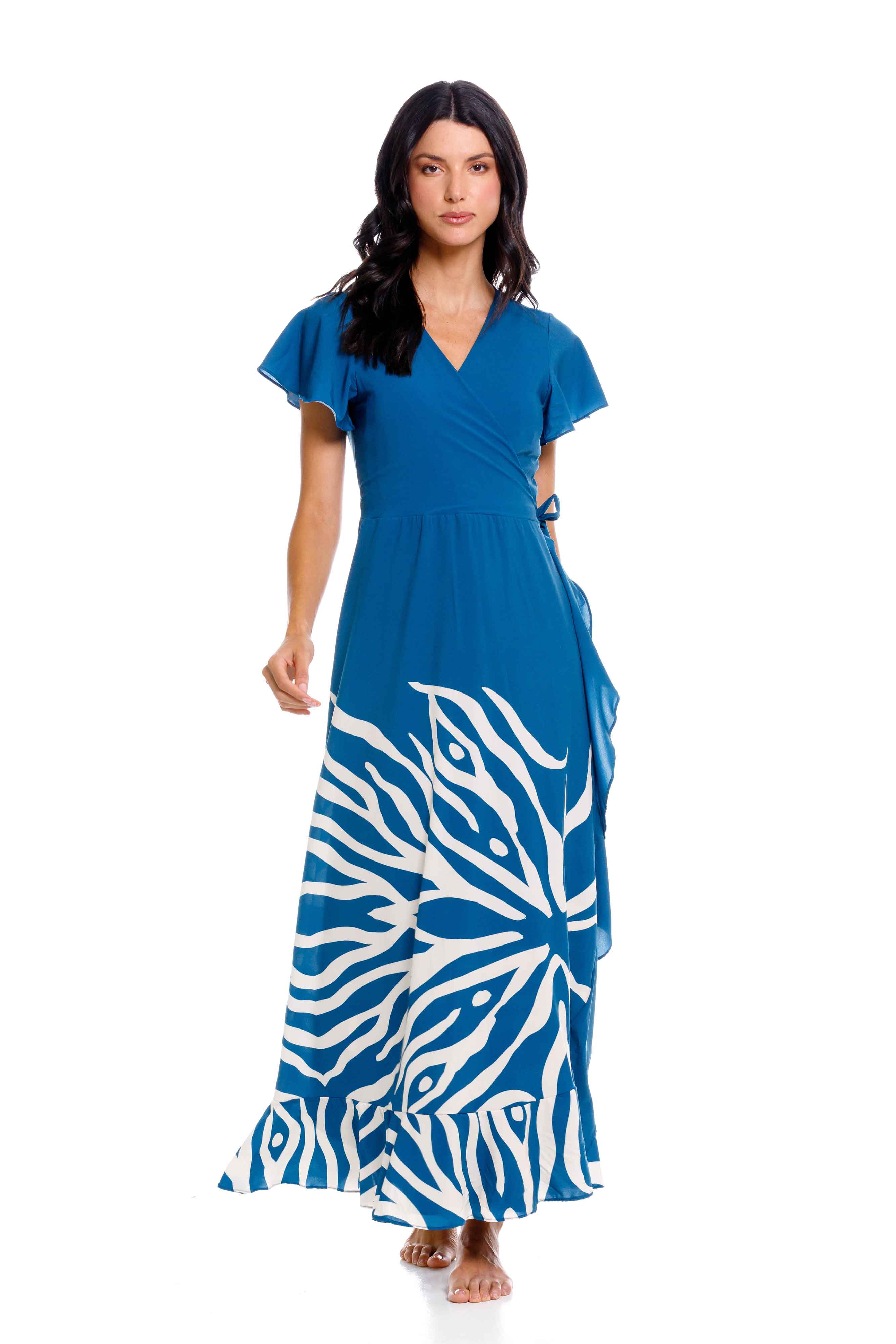 Vestidos De Boleros Largos Vestidos Largos Vestidos Con Boleros En La Falda Vestido Boleros Aberturas  Laterales Aguamarina -50%