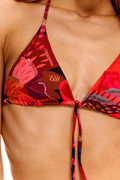 Top Triángulo de Bikini Akkar Rojo