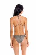 Panty con Tiras de Bikini Olive Green