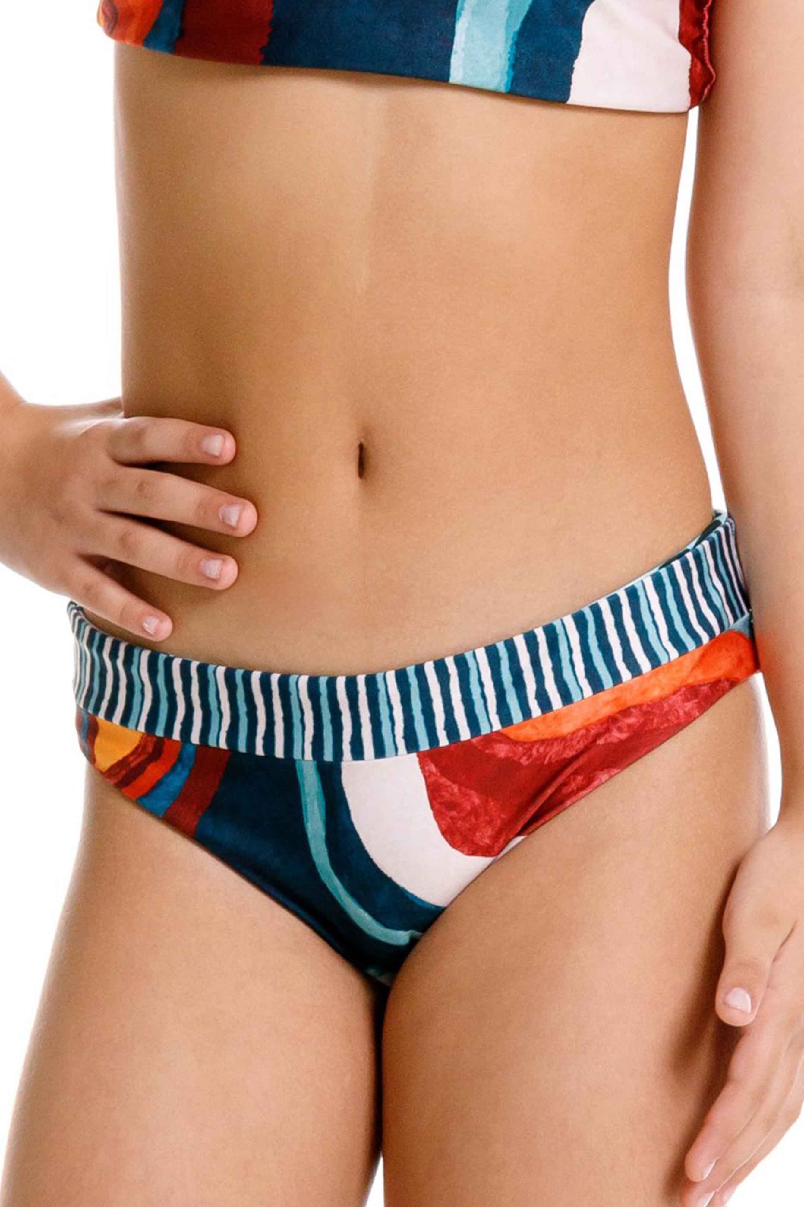 Panty Clasico de Bikini Niña Nebula Verde