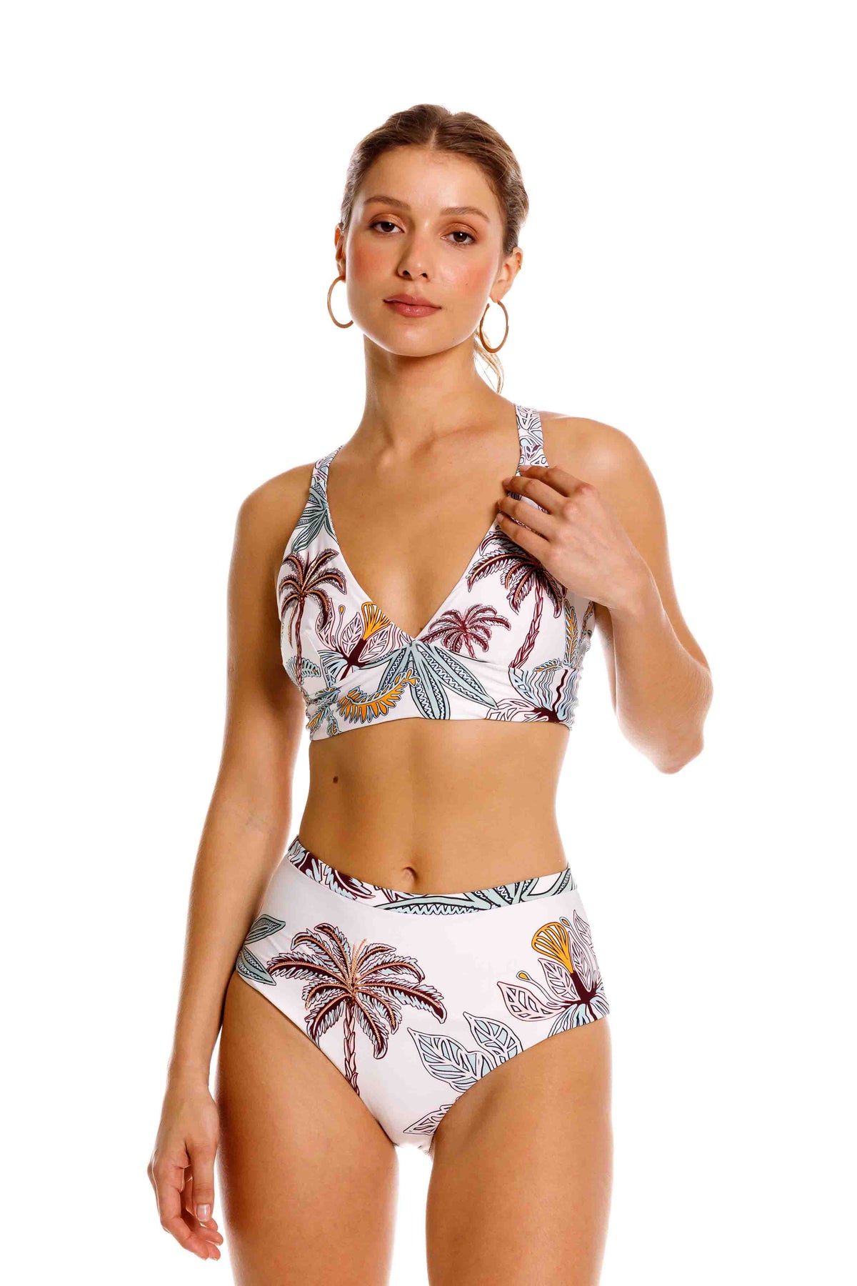 Panty Setentero de Bikini Maxipalms Beige