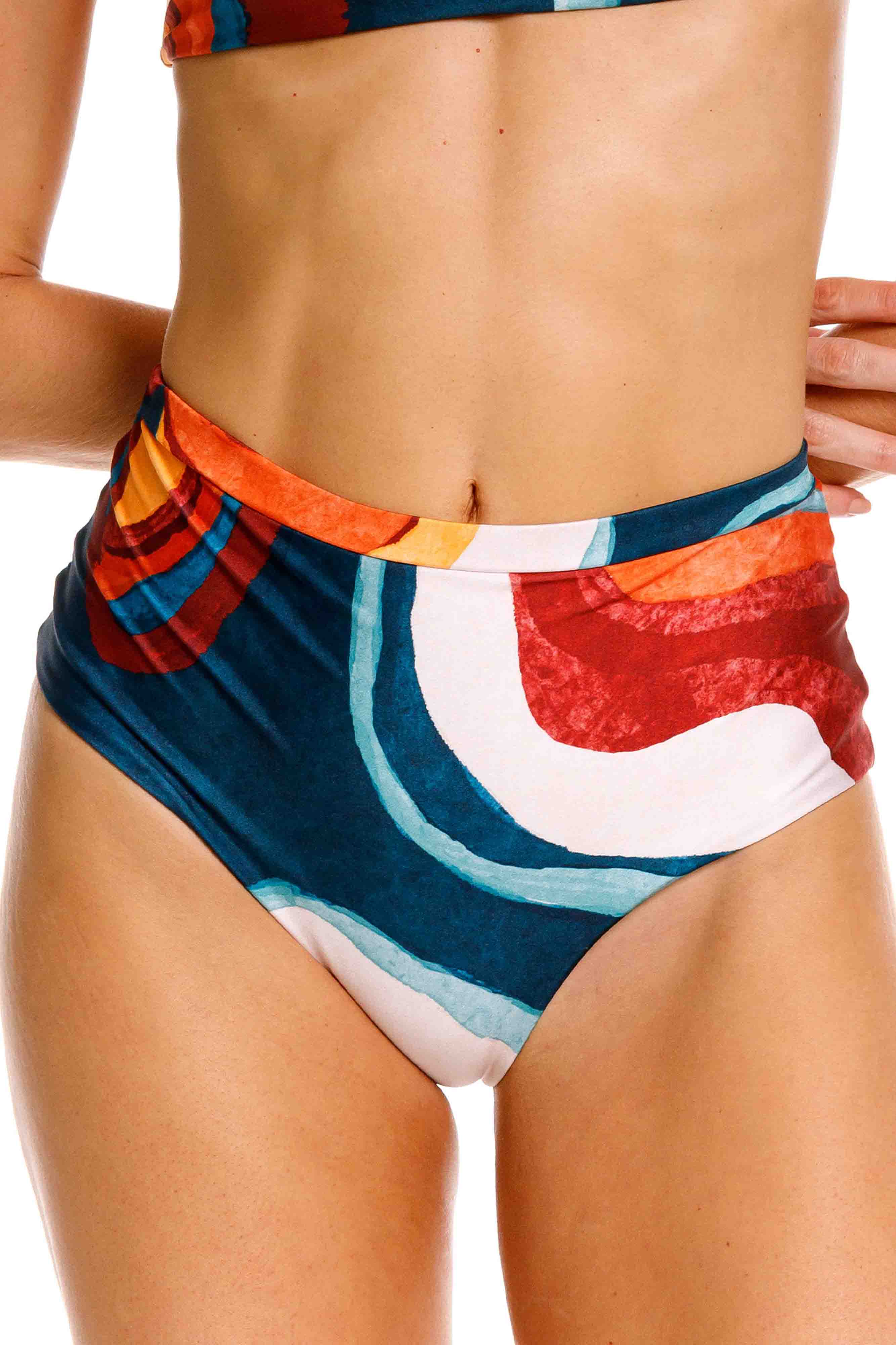 Panty Setentero de Bikini Nebula Verde