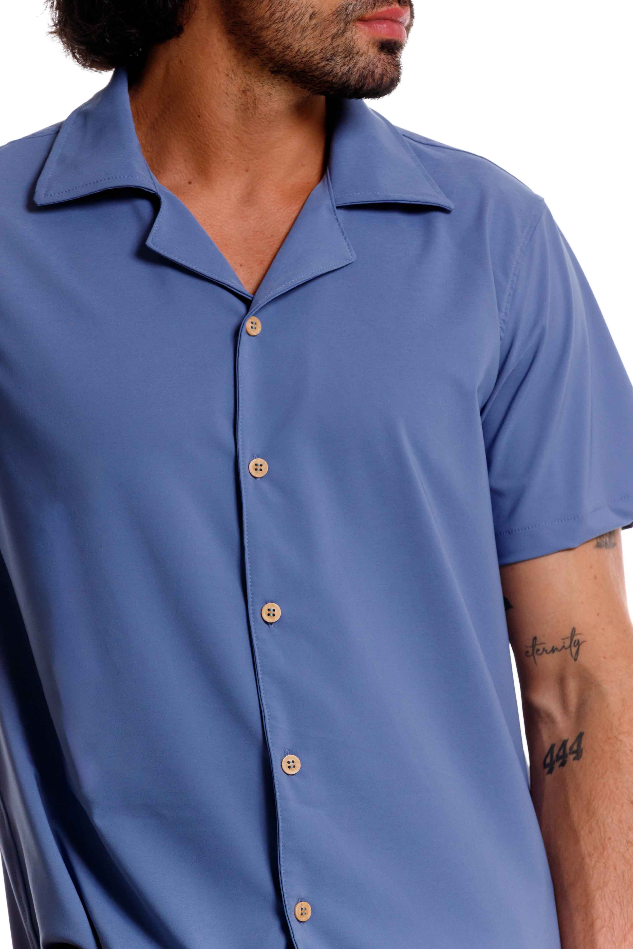 Camisa Playera Azul
