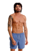 Pantaloneta Hombre Azul