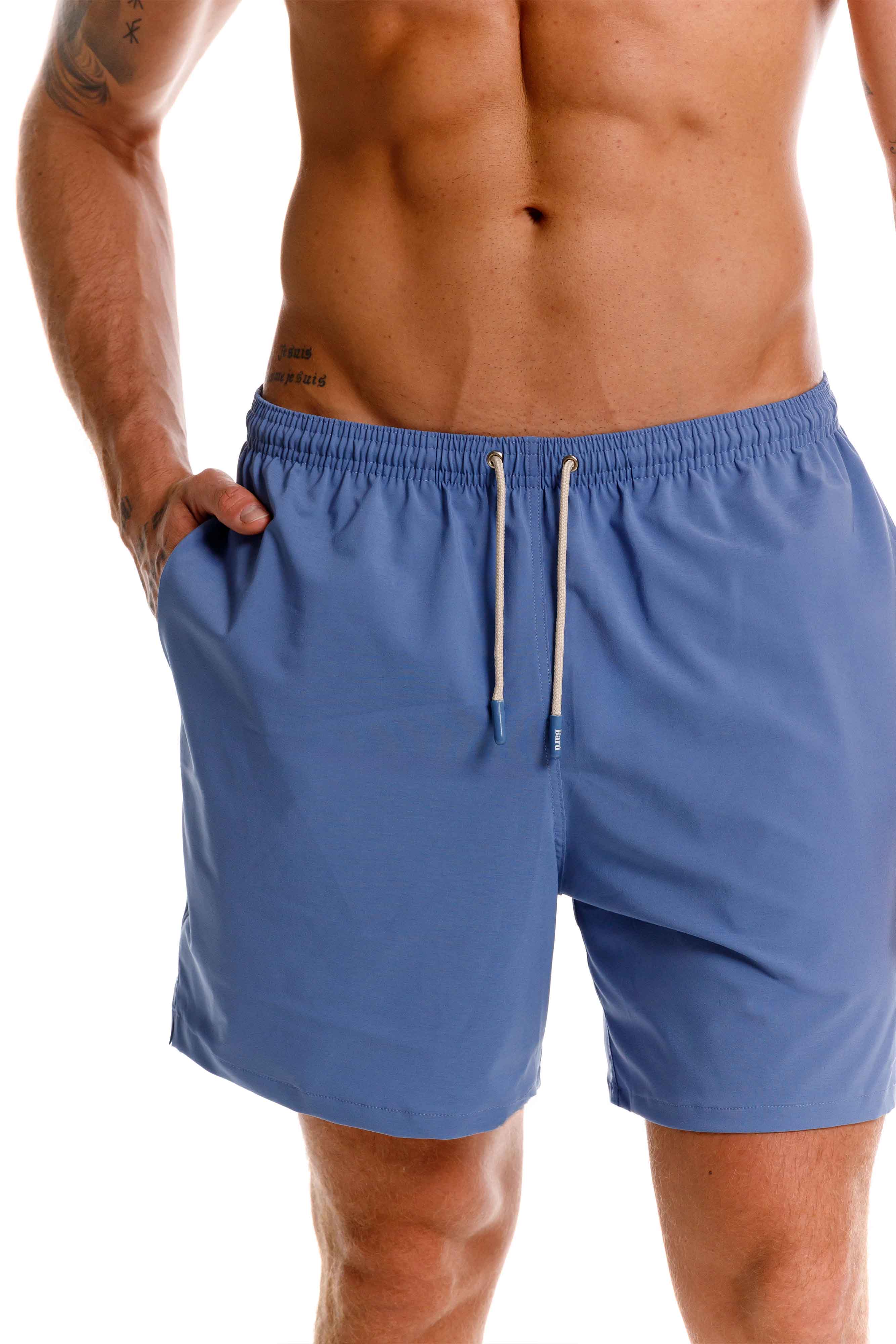 Pantaloneta Hombre Azul