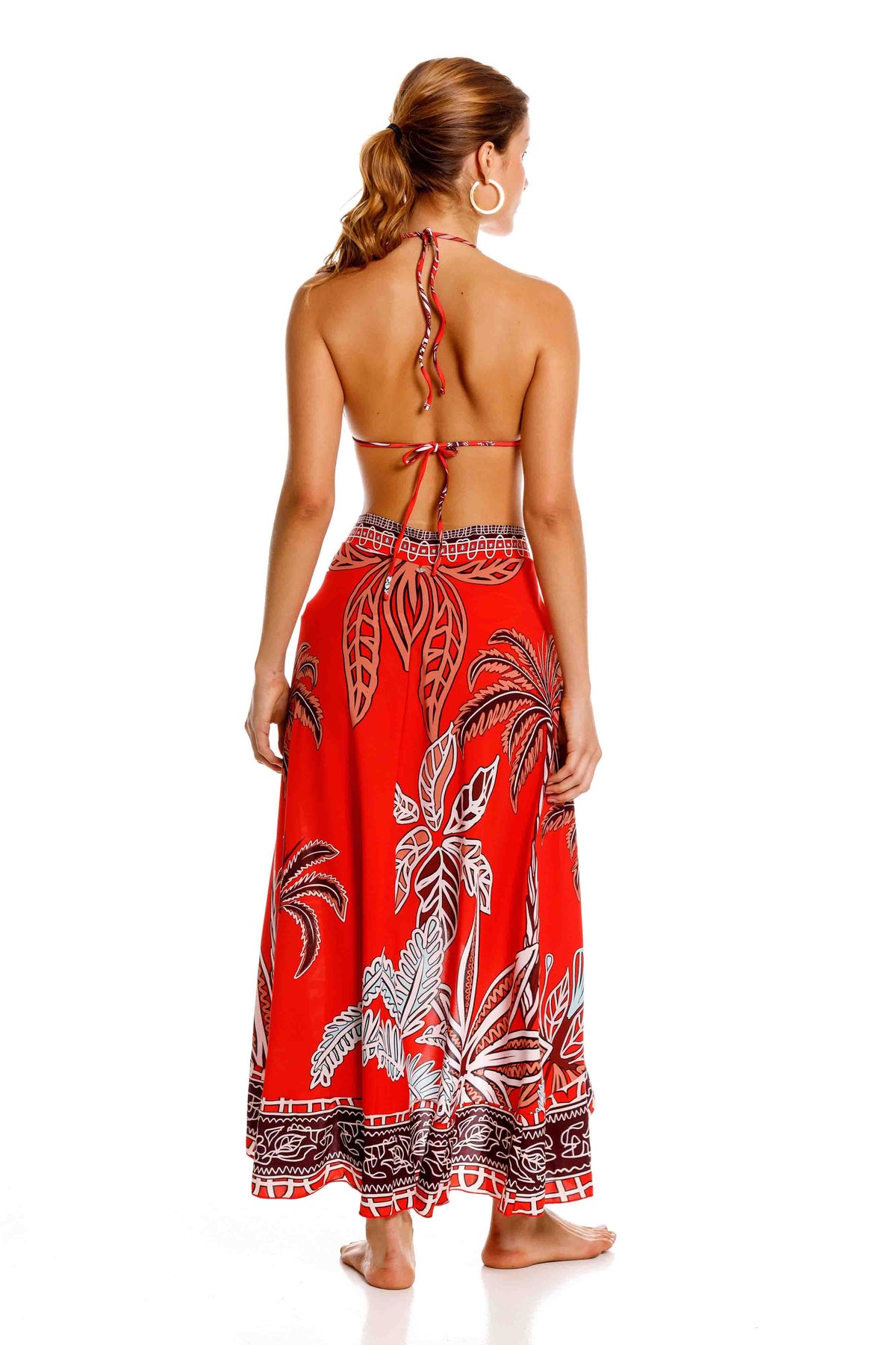 Falda Bolero Maxipalms Rojo