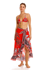 Falda Bolero Maxipalms Rojo