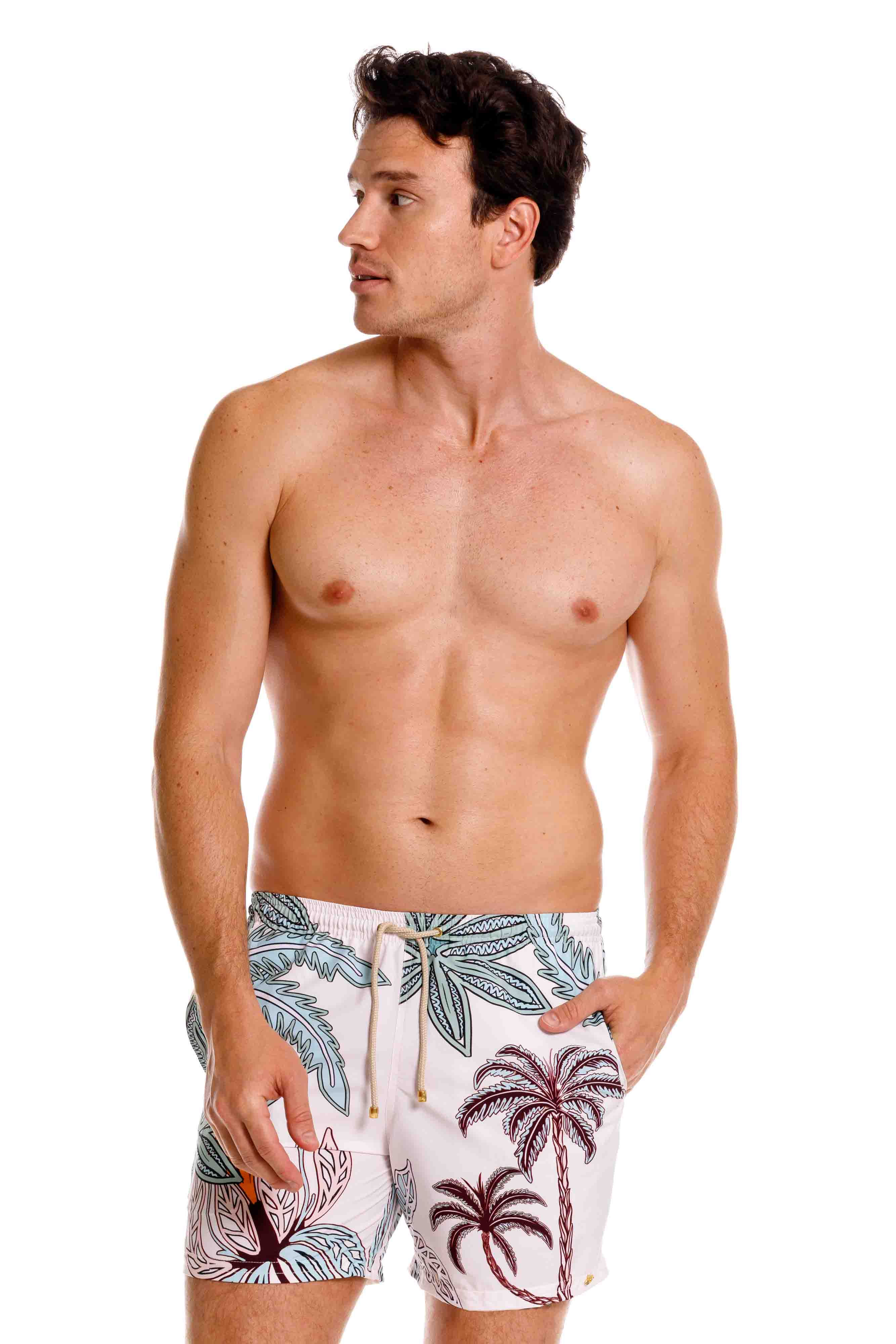 Pantaloneta Maxipalms Beige