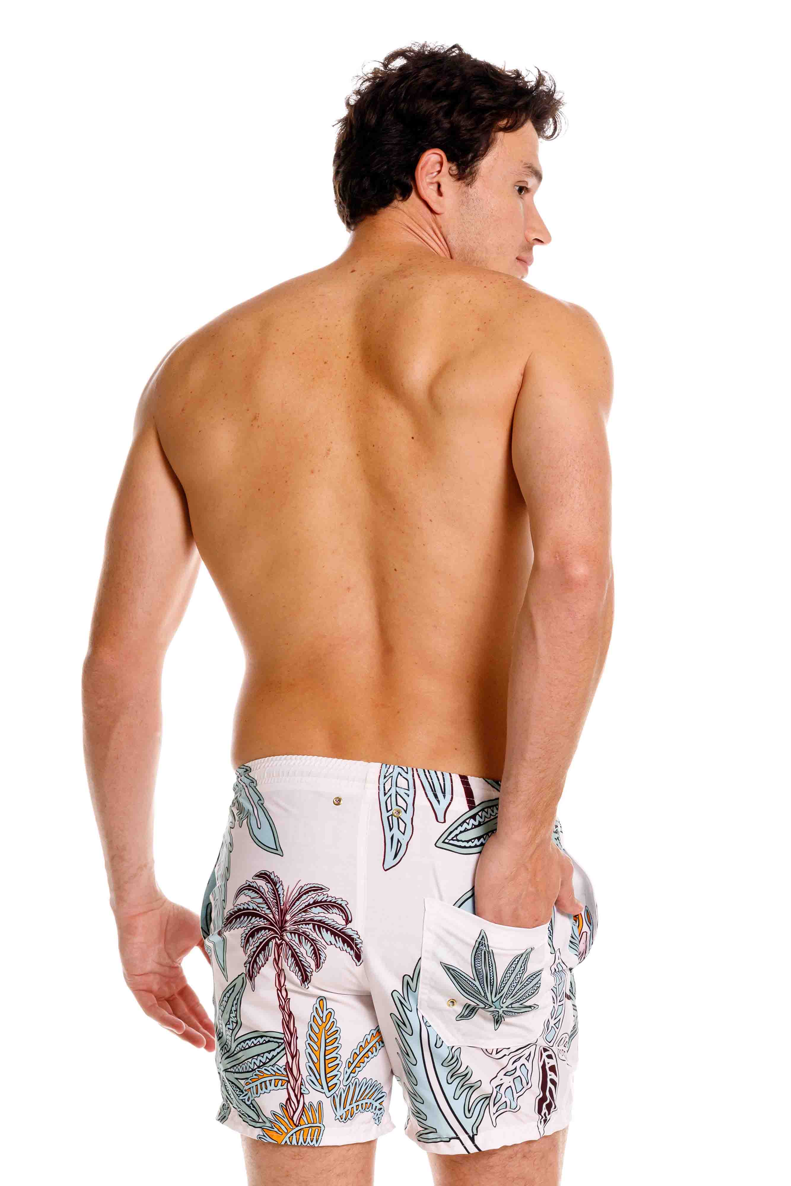 Pantaloneta Maxipalms Beige