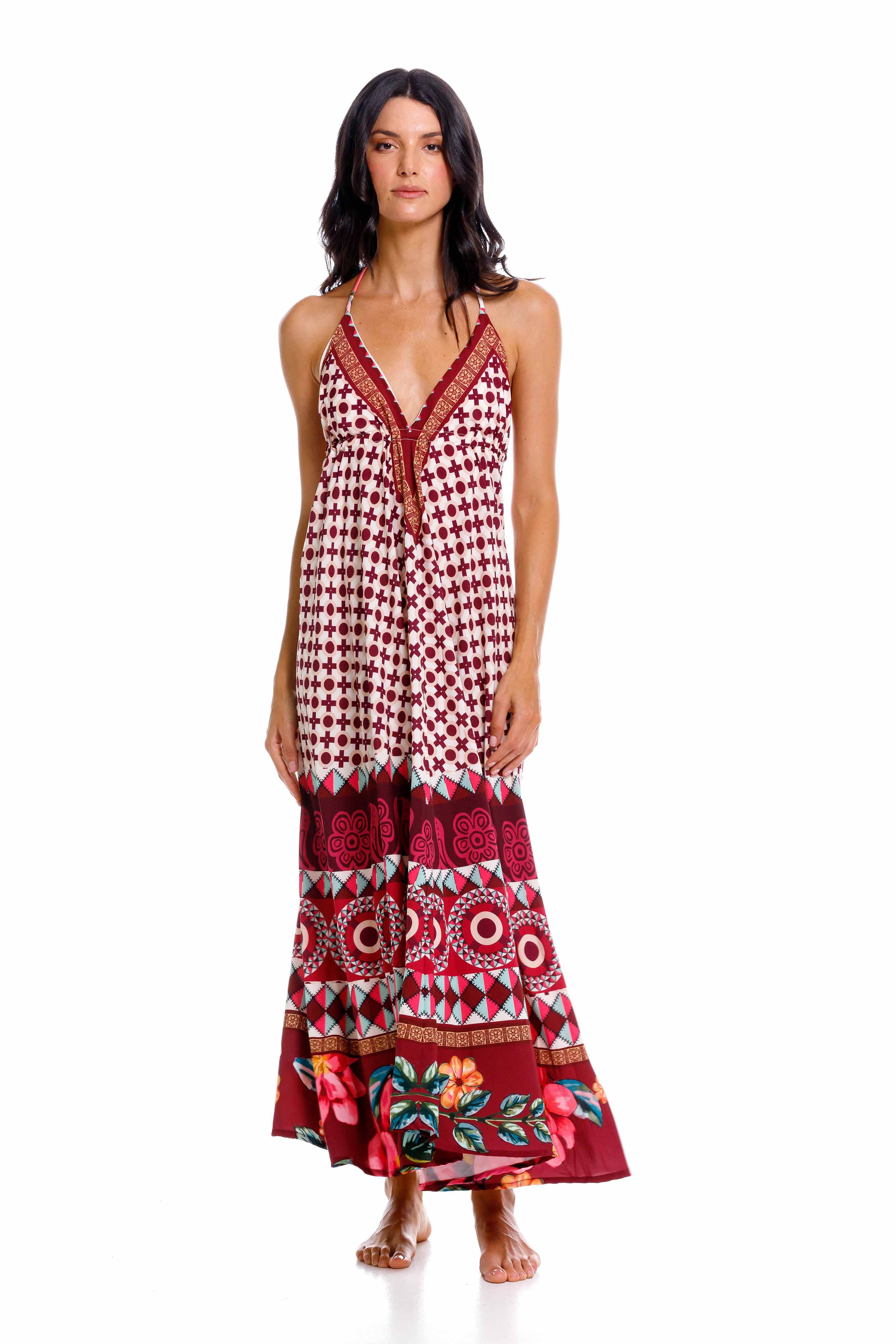 Vestido Largo Bohemia Kenia Patch