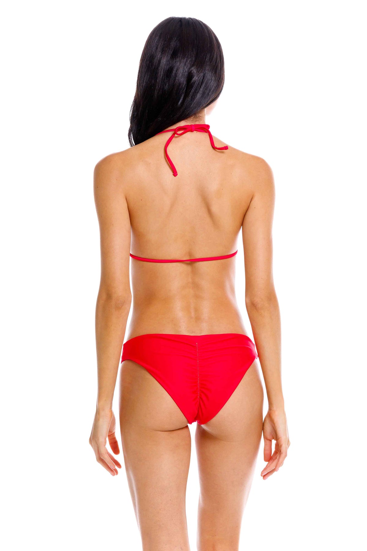 Top Triángulo de Bikini True Red