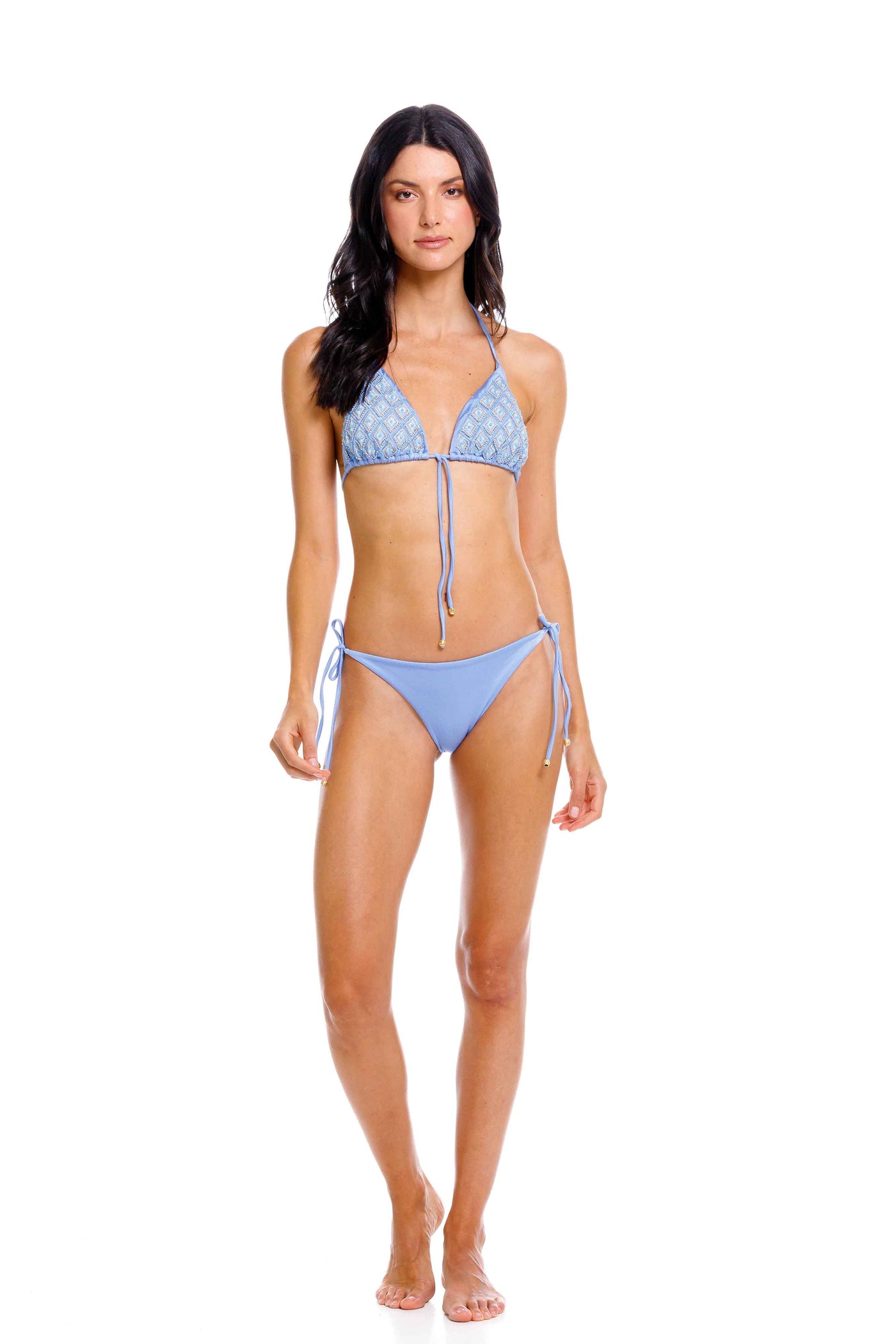 Moda Triángulo Bikini Cuerpo Triangulo Invertido Mujer Ropa Para