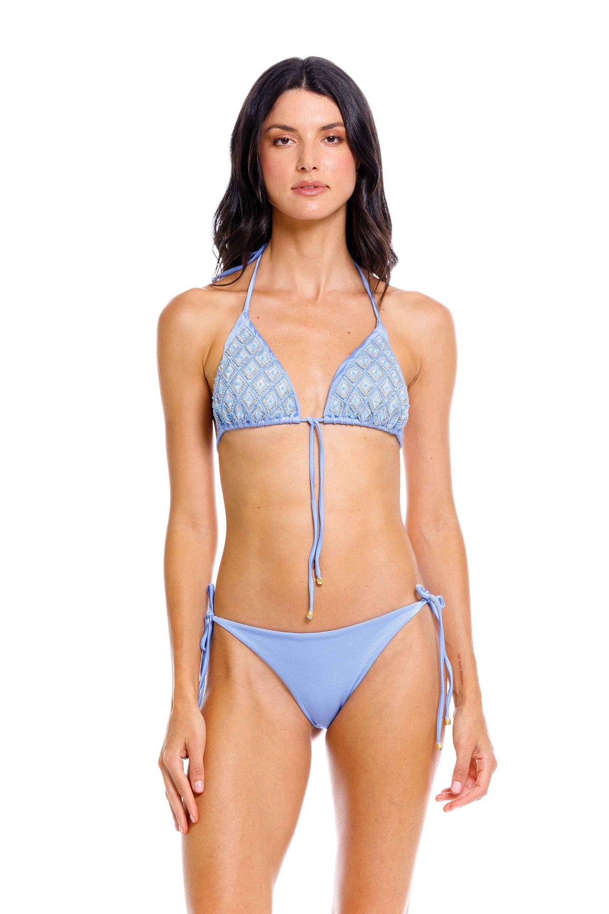 Panty con Tiras de Bikini Cerulean