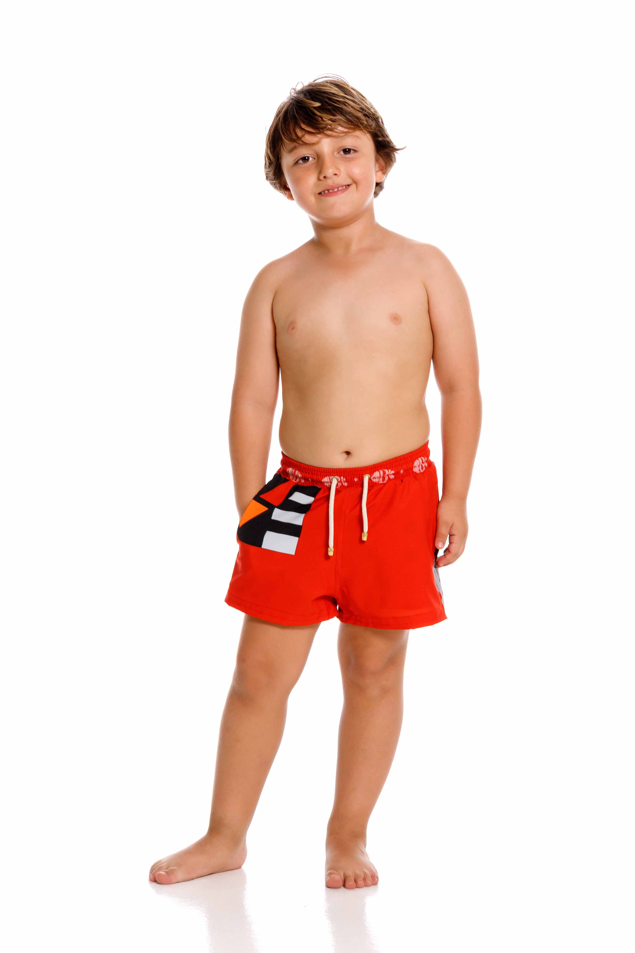 Pantaloneta de Baño Niño Buy Art Naranja