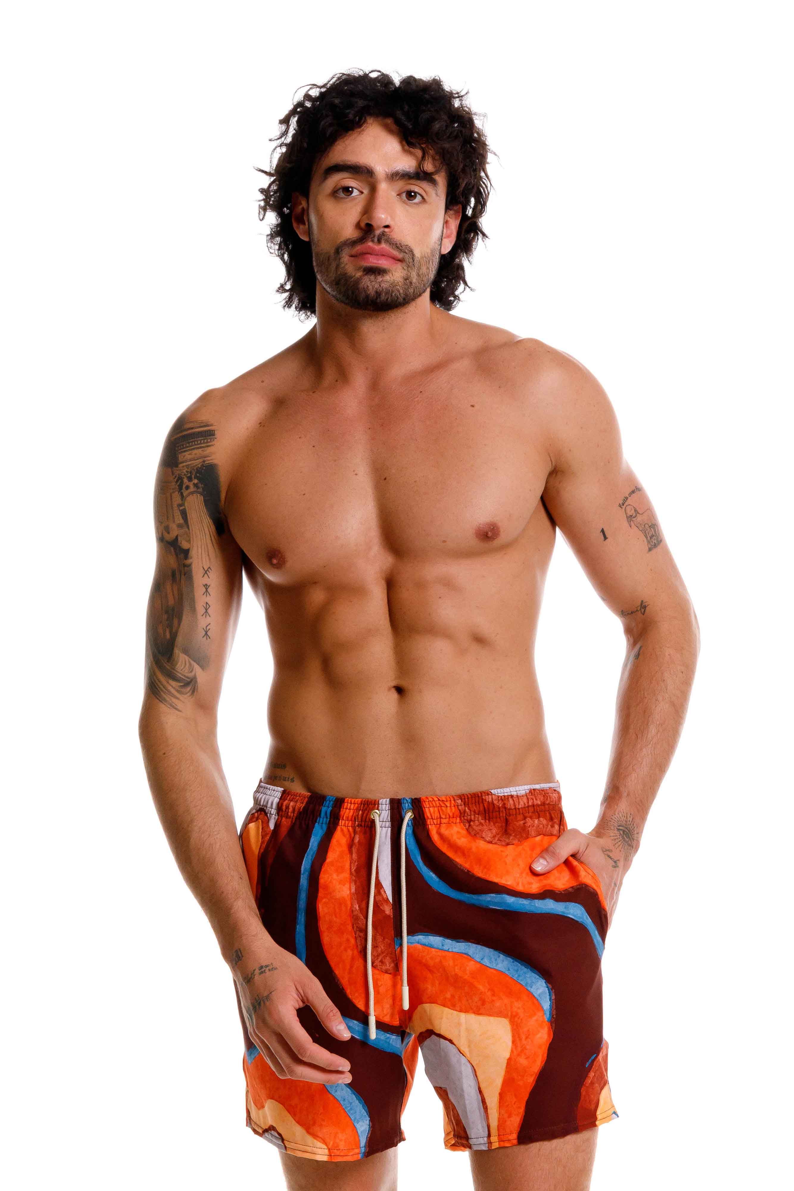 Pantaloneta Nebula Marrón