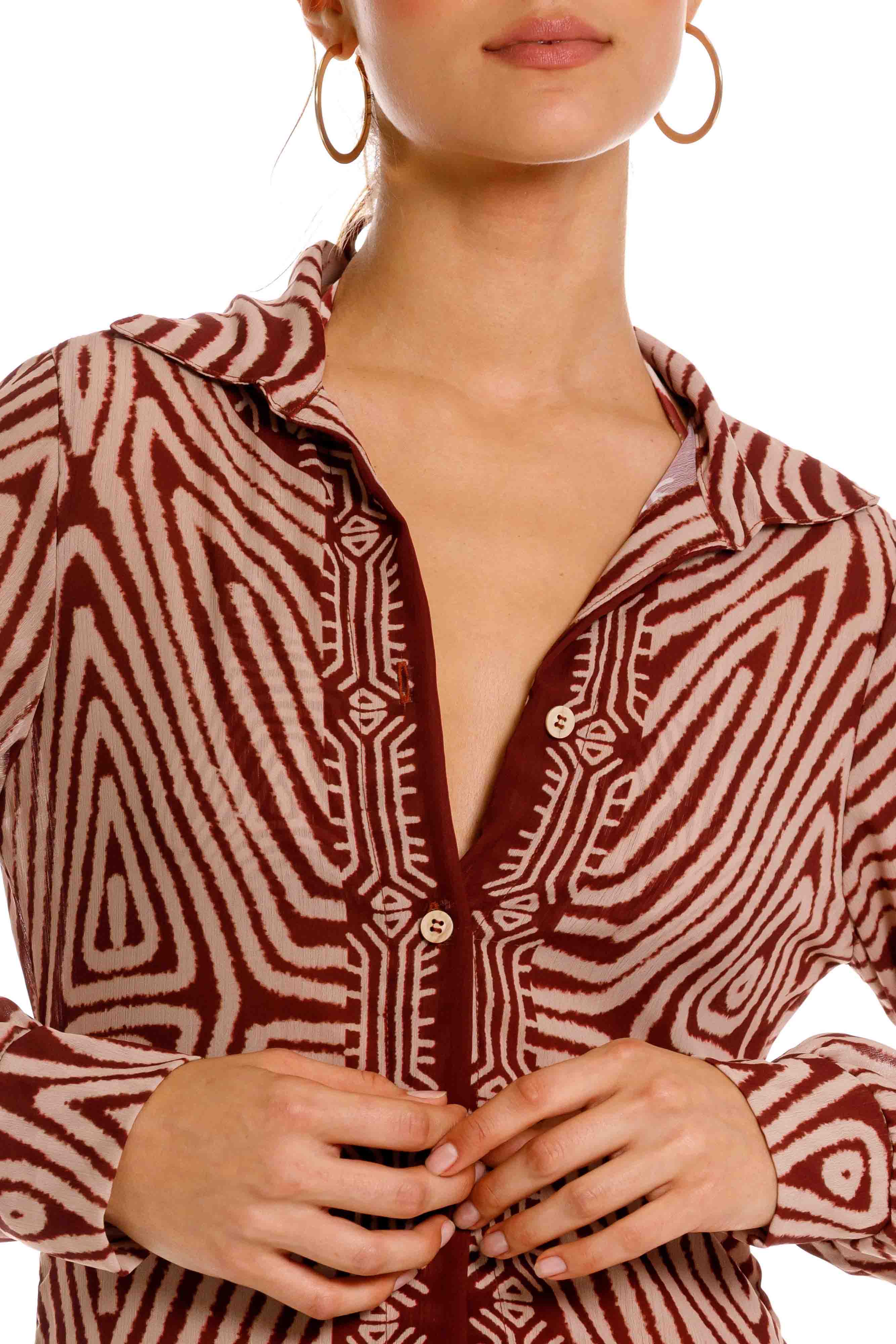 Camison Largo Nairobi Marron