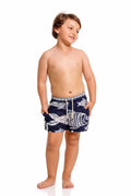 Pantaloneta de Baño Niño Fisherman Dark Blue
