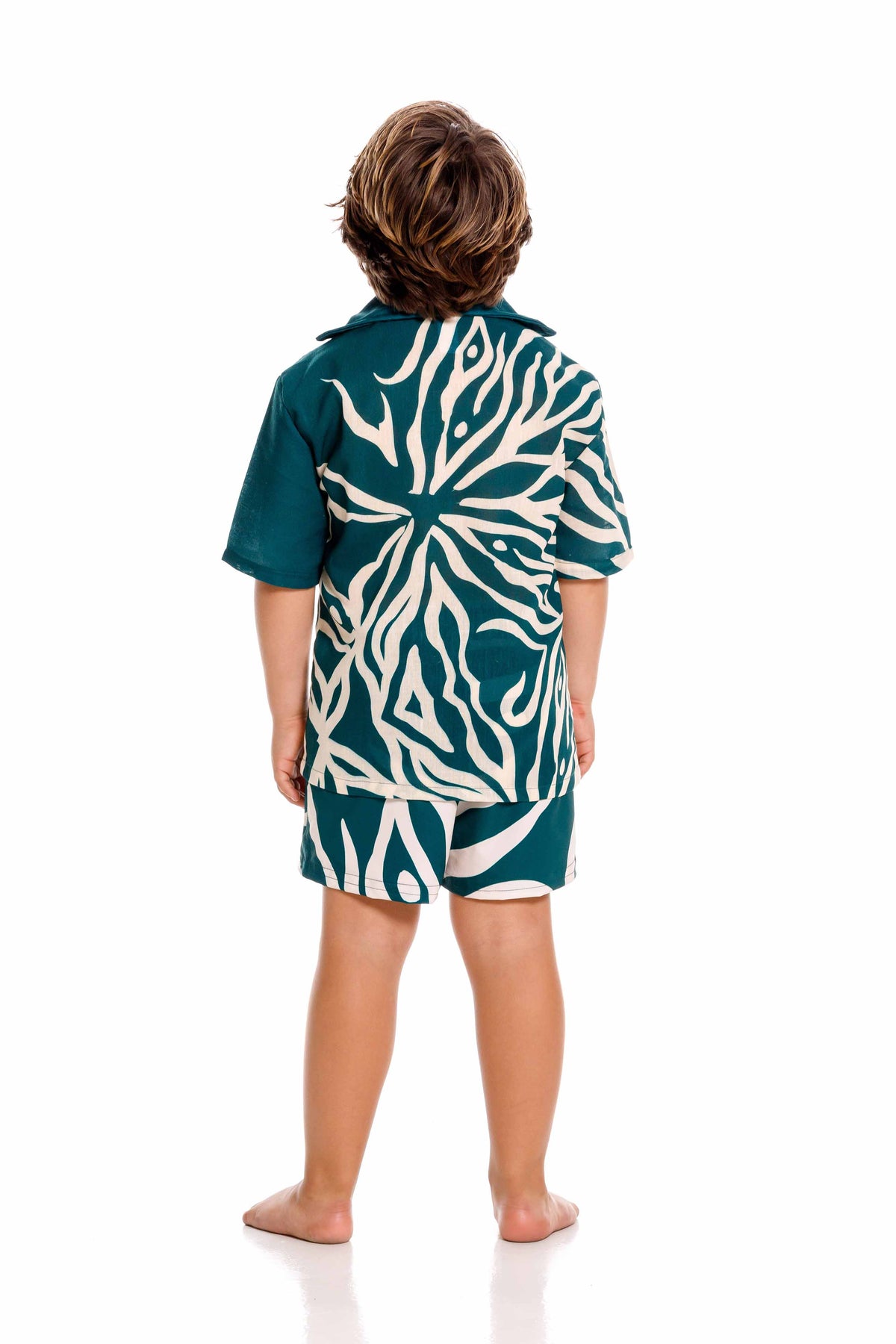 Camisa Niño Coral Verde