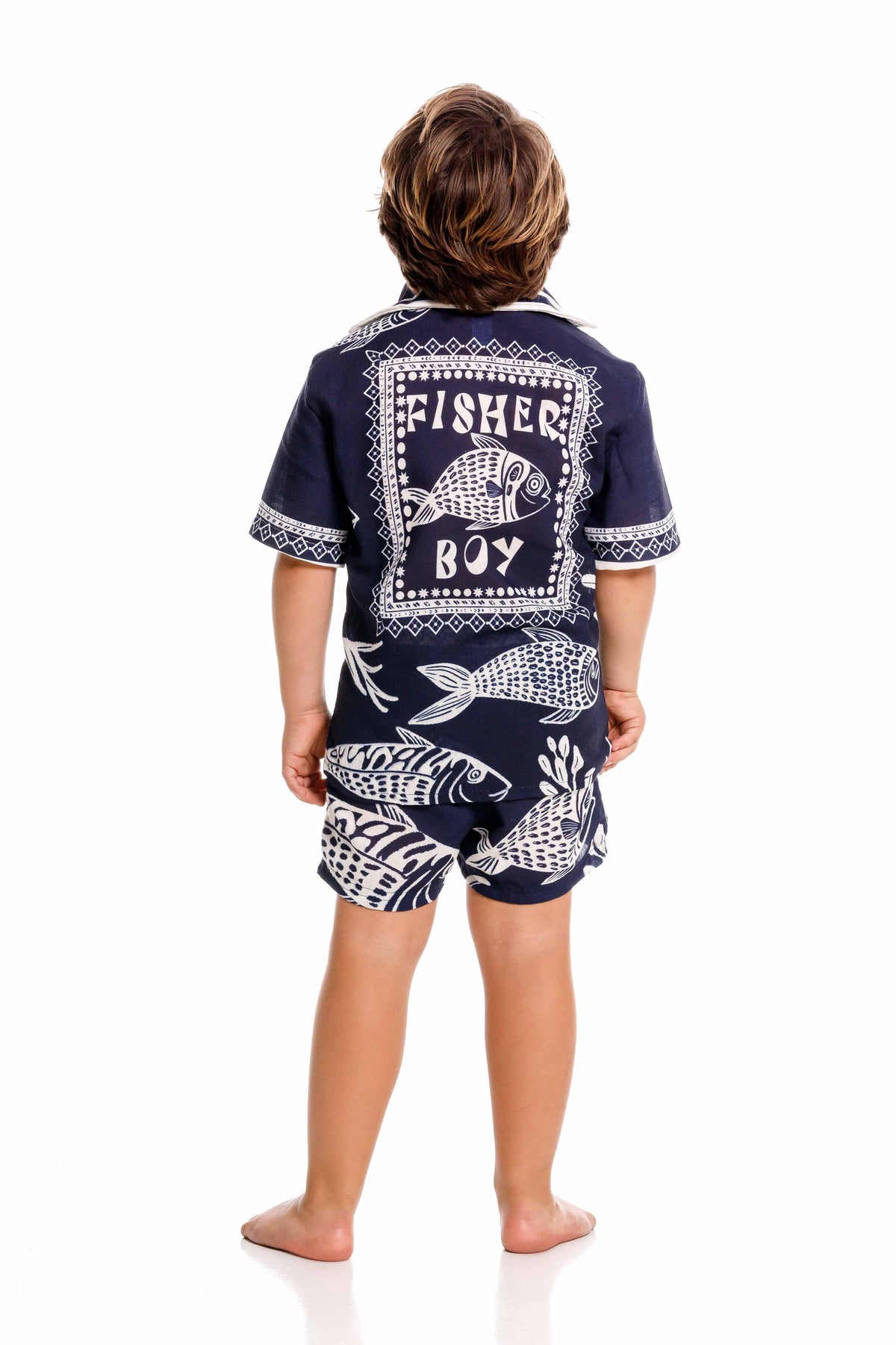 Camisa Niño Fisherman Dark Blue