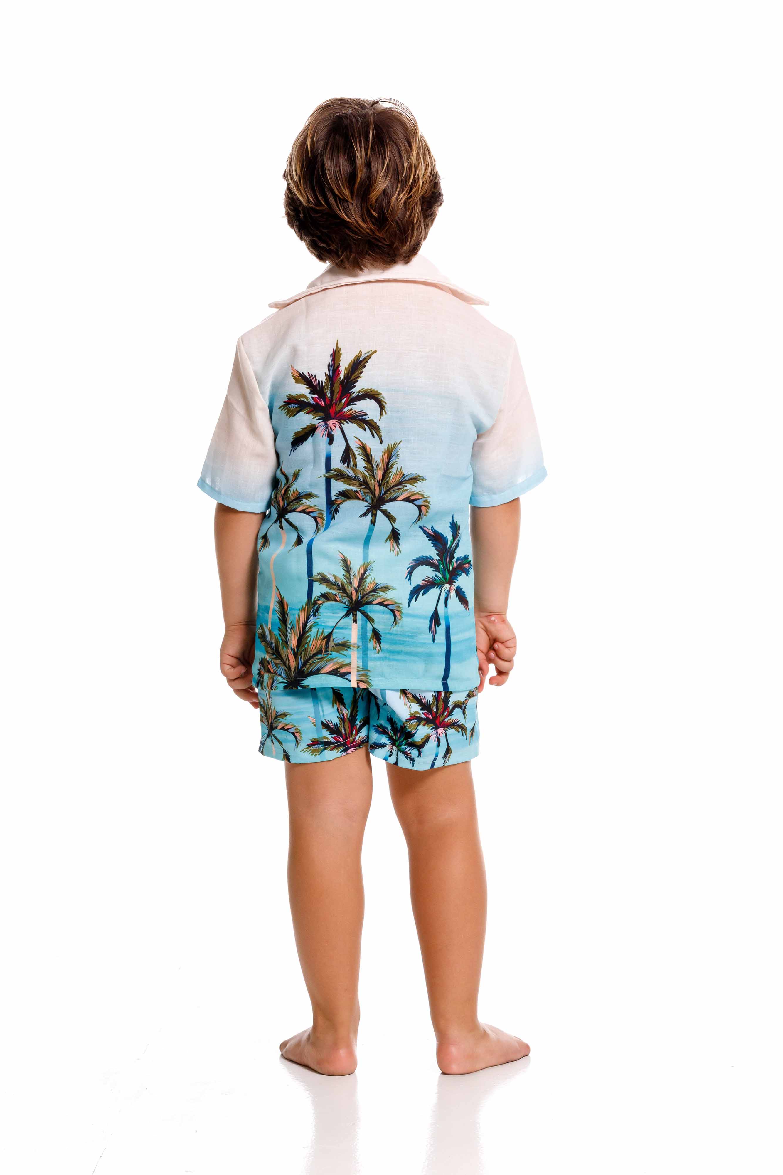 Camisa Niño Atardecer Azul APE