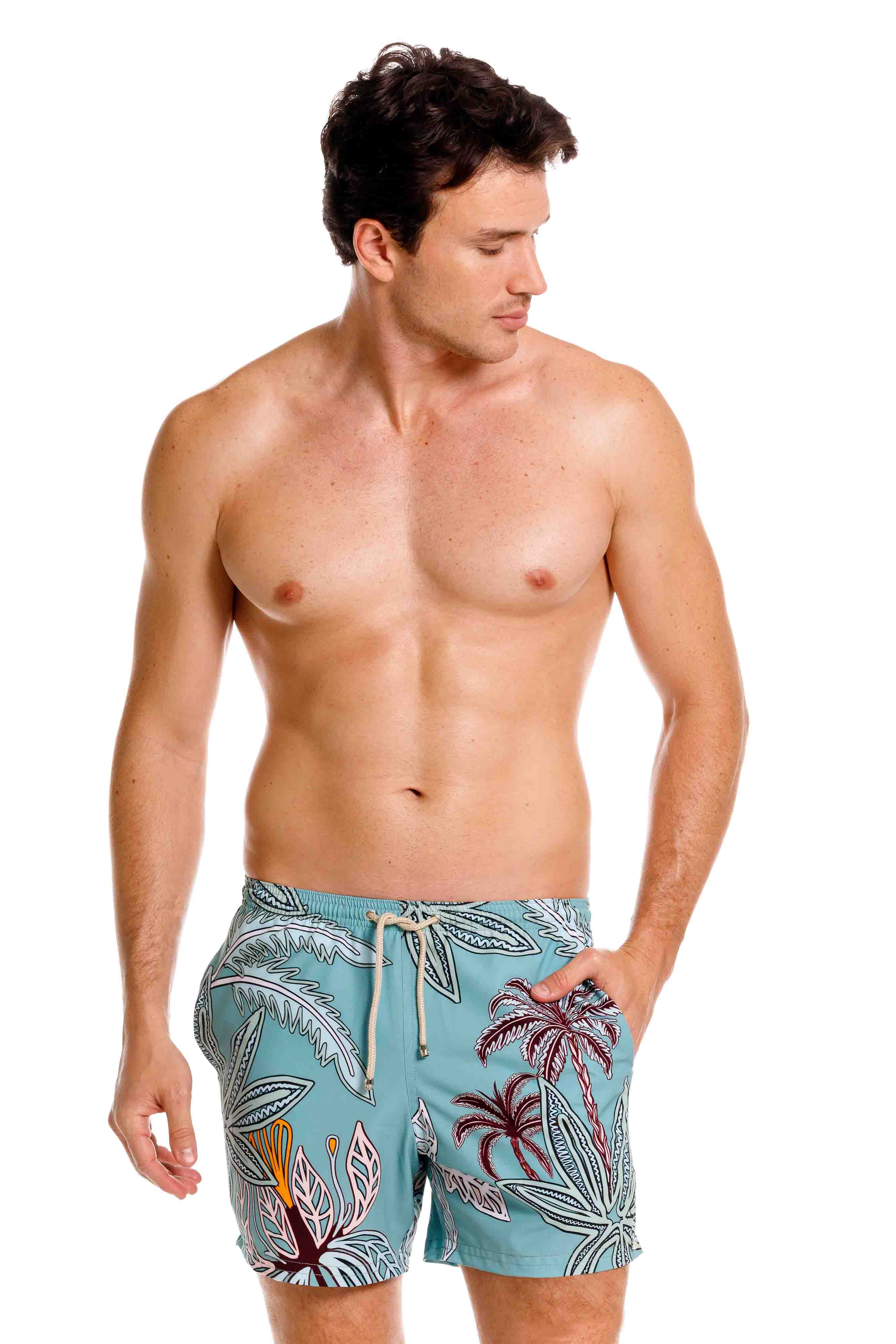 Pantaloneta MaxiPalms Verde