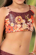 Top Clásico De Bikini Niña Tropical