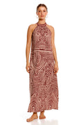 Vestido Largo Aries Nairobi Marron