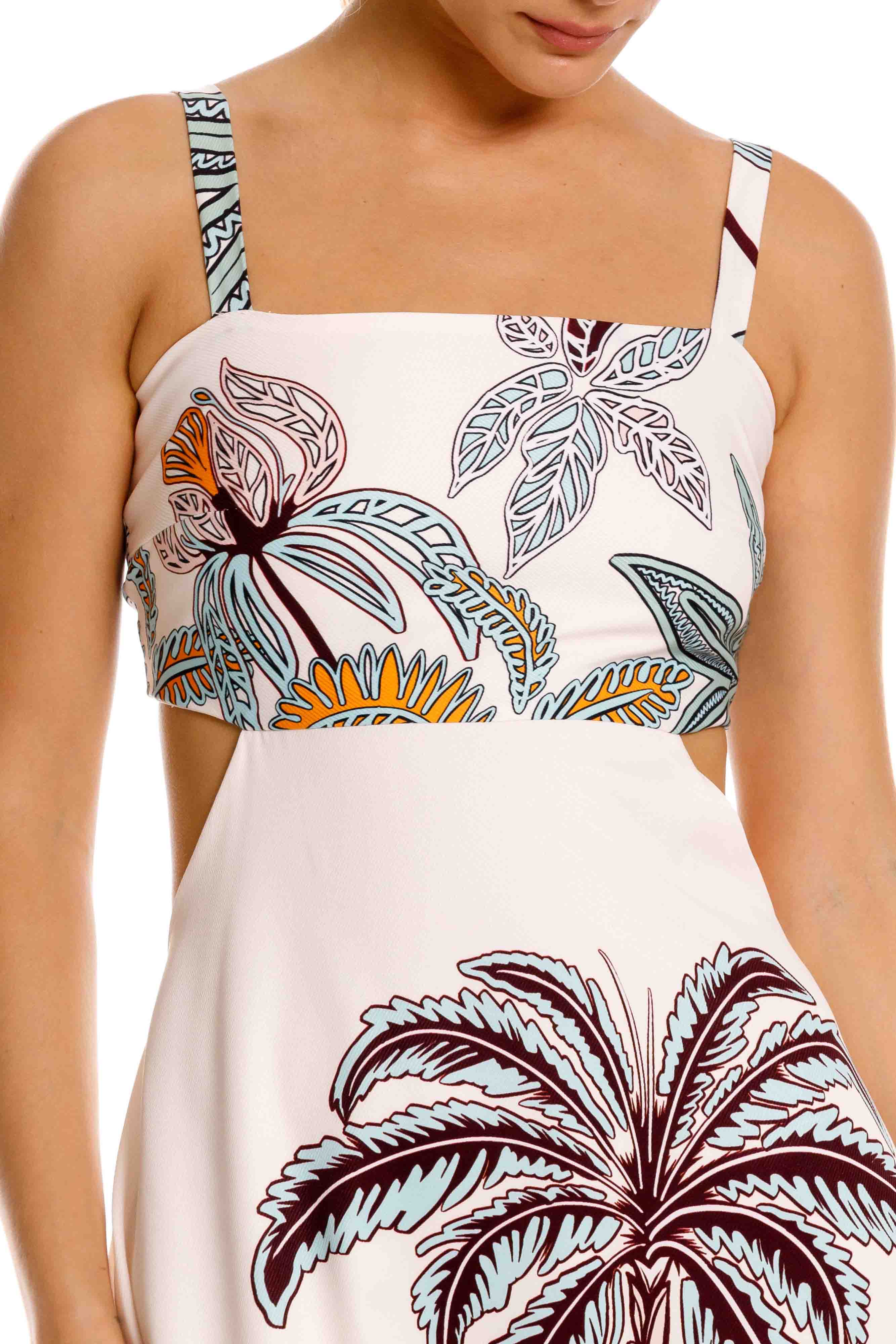 Vestido Largo Andino Maxipalms Beige