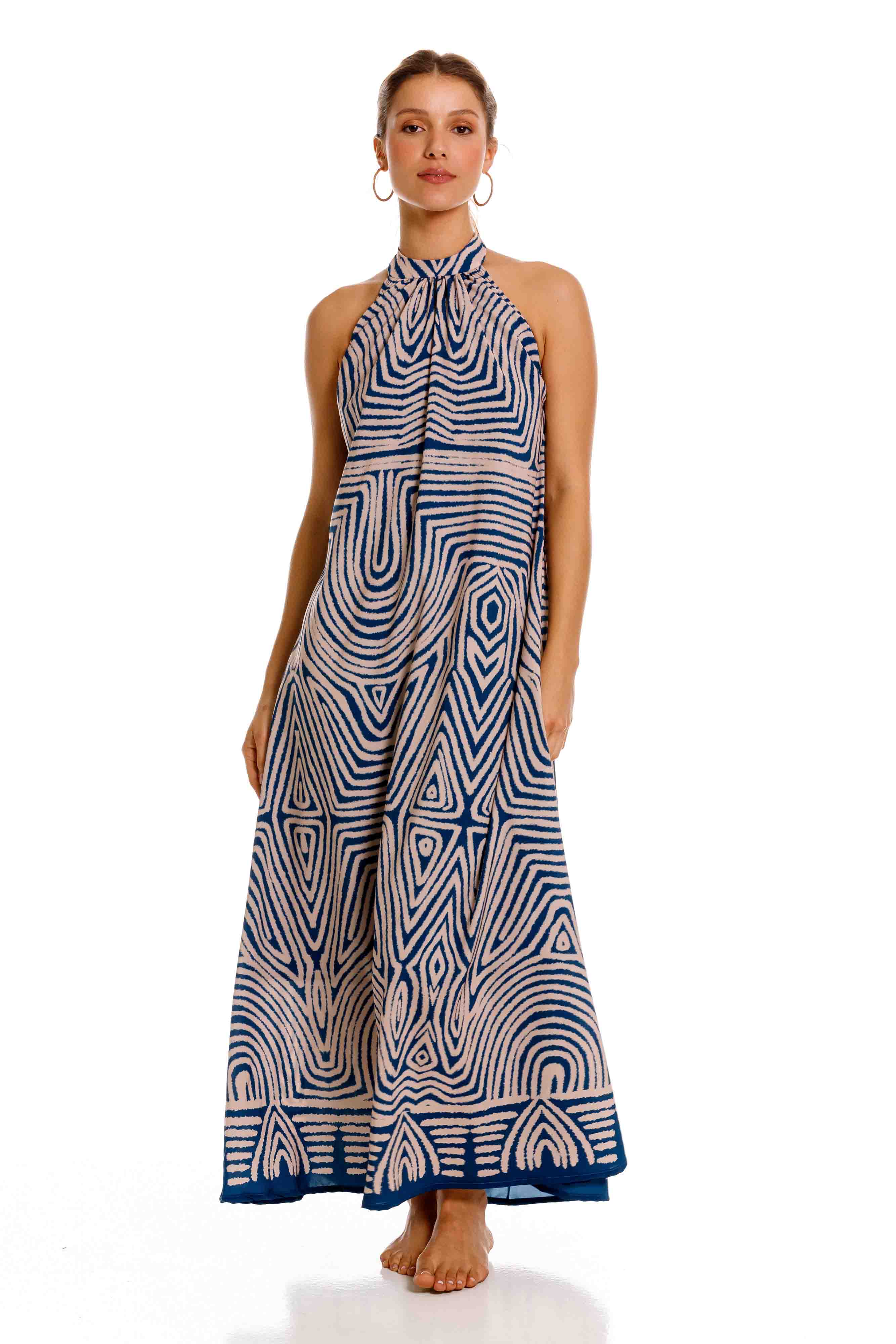 Vestido Largo Aries Nairobi Azul