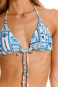 Top Triángulo De Bikini Rosseta Azul