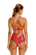 Panty Setentero de Bikini Maxipalms Rojo