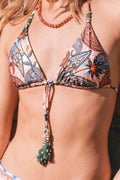 Top Triángulo de Bikini Boho Bindi Rosa
