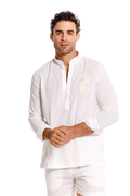Camisa Nerú Hombre Palmera Bordada
