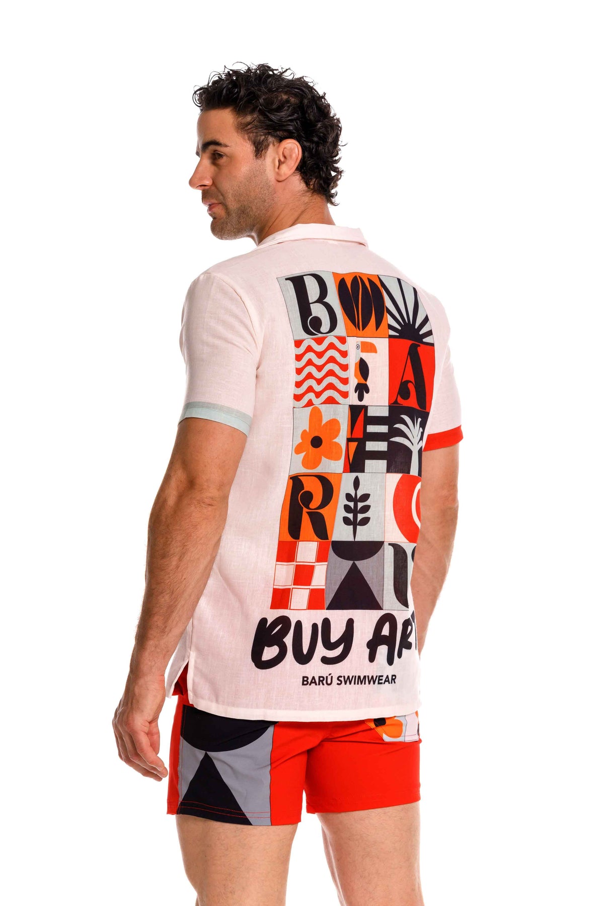 Camisa Hombre Buy Art Naranja