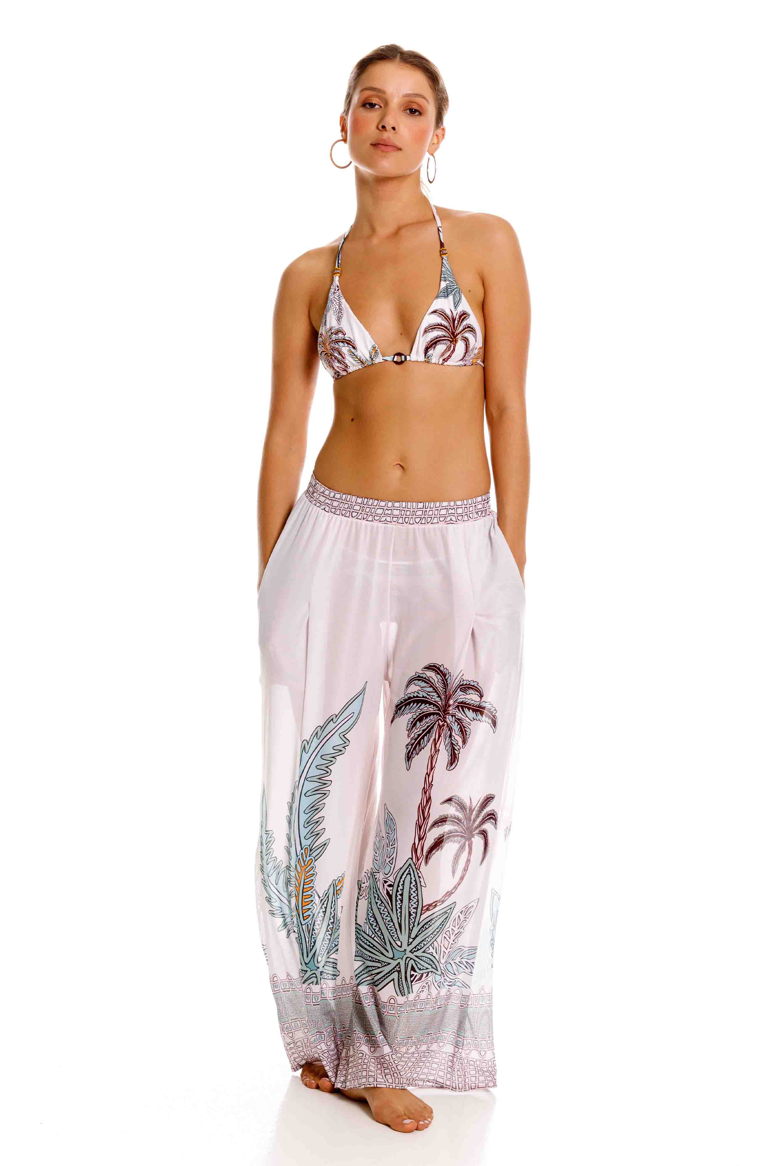 Pantalon Maxipalms Beige