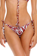 Panty Tiras de Bikini Coral Menta