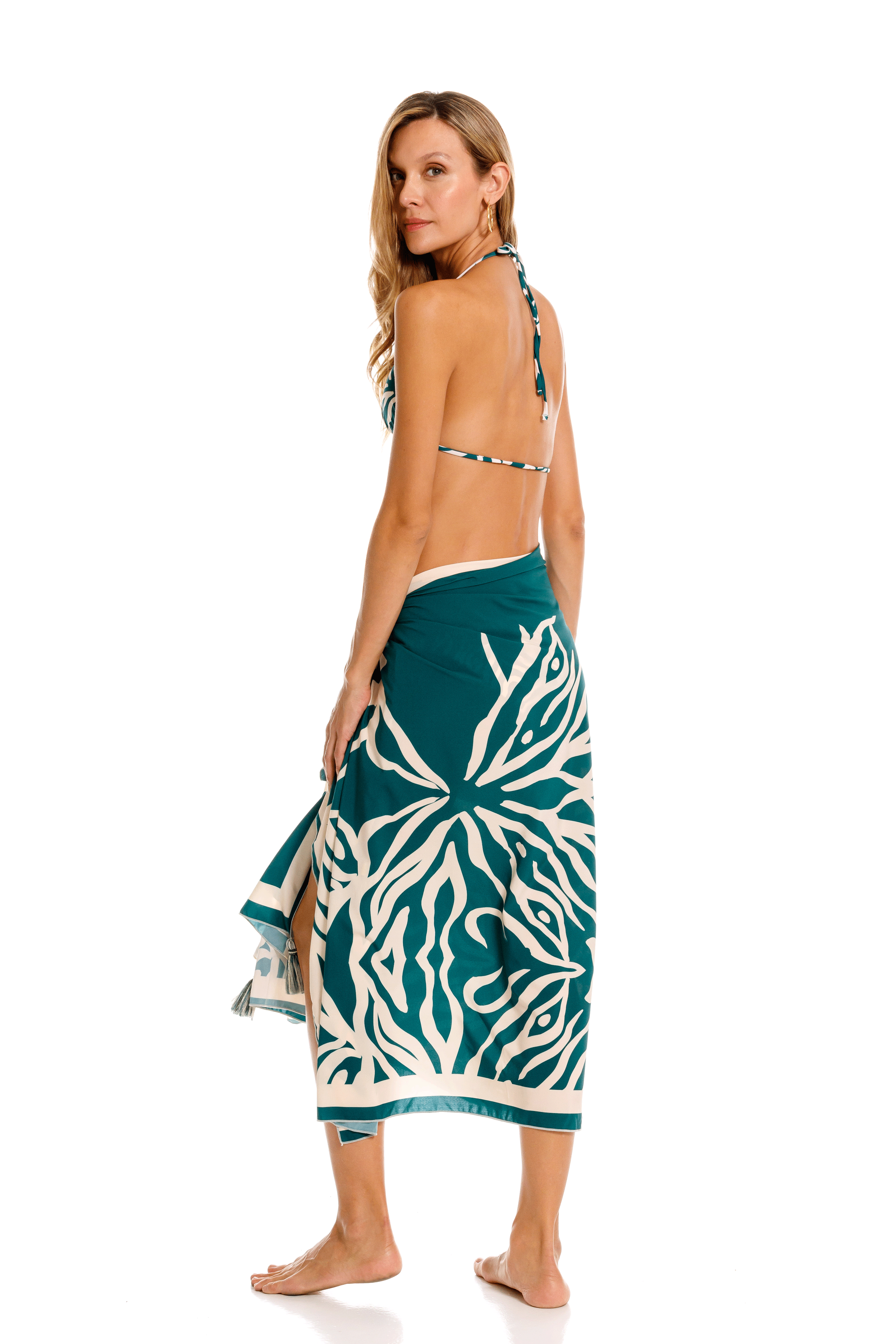 Pareo Multifuncional Coral Verde