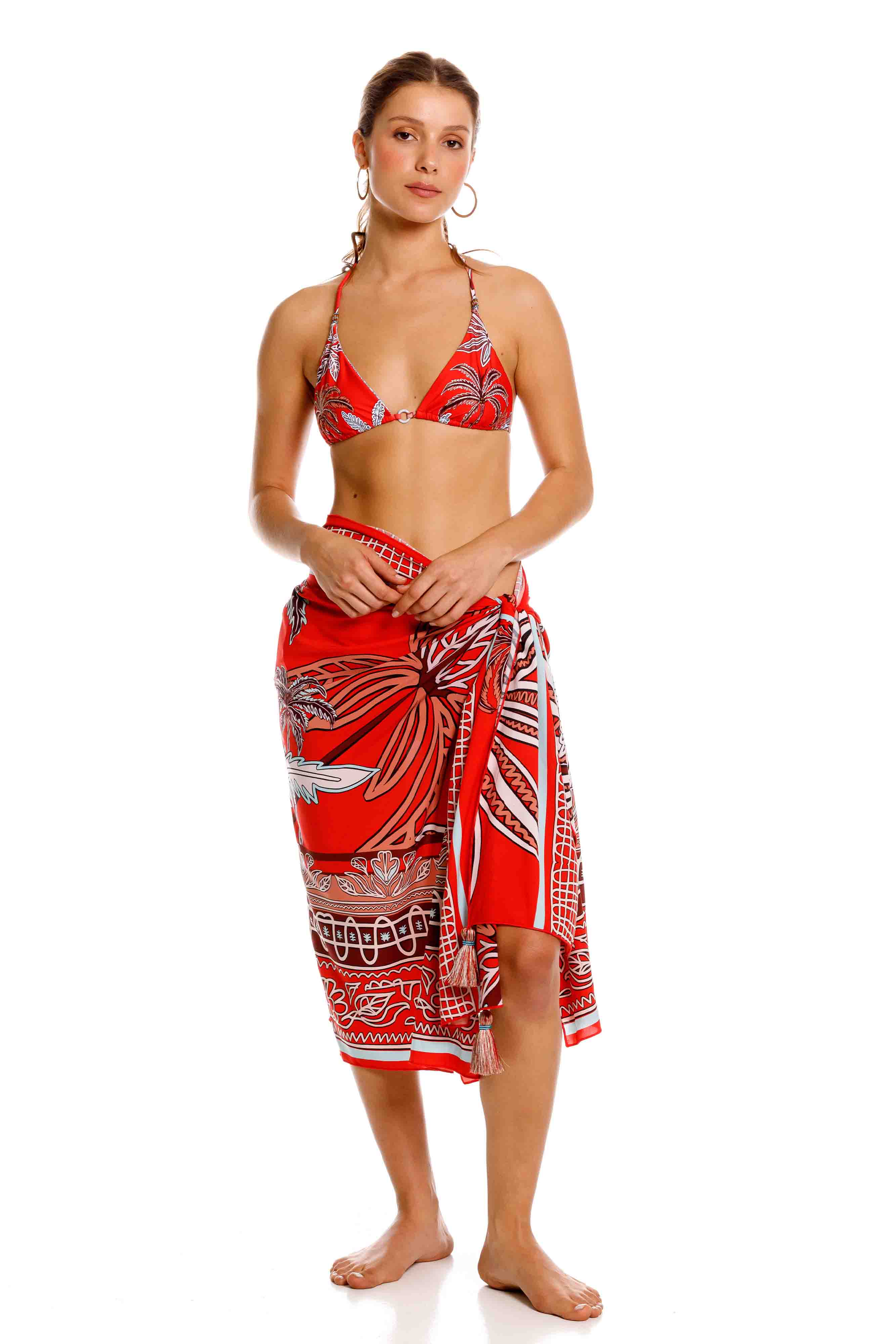 Pareo Multifuncional Maxipalms Rojo