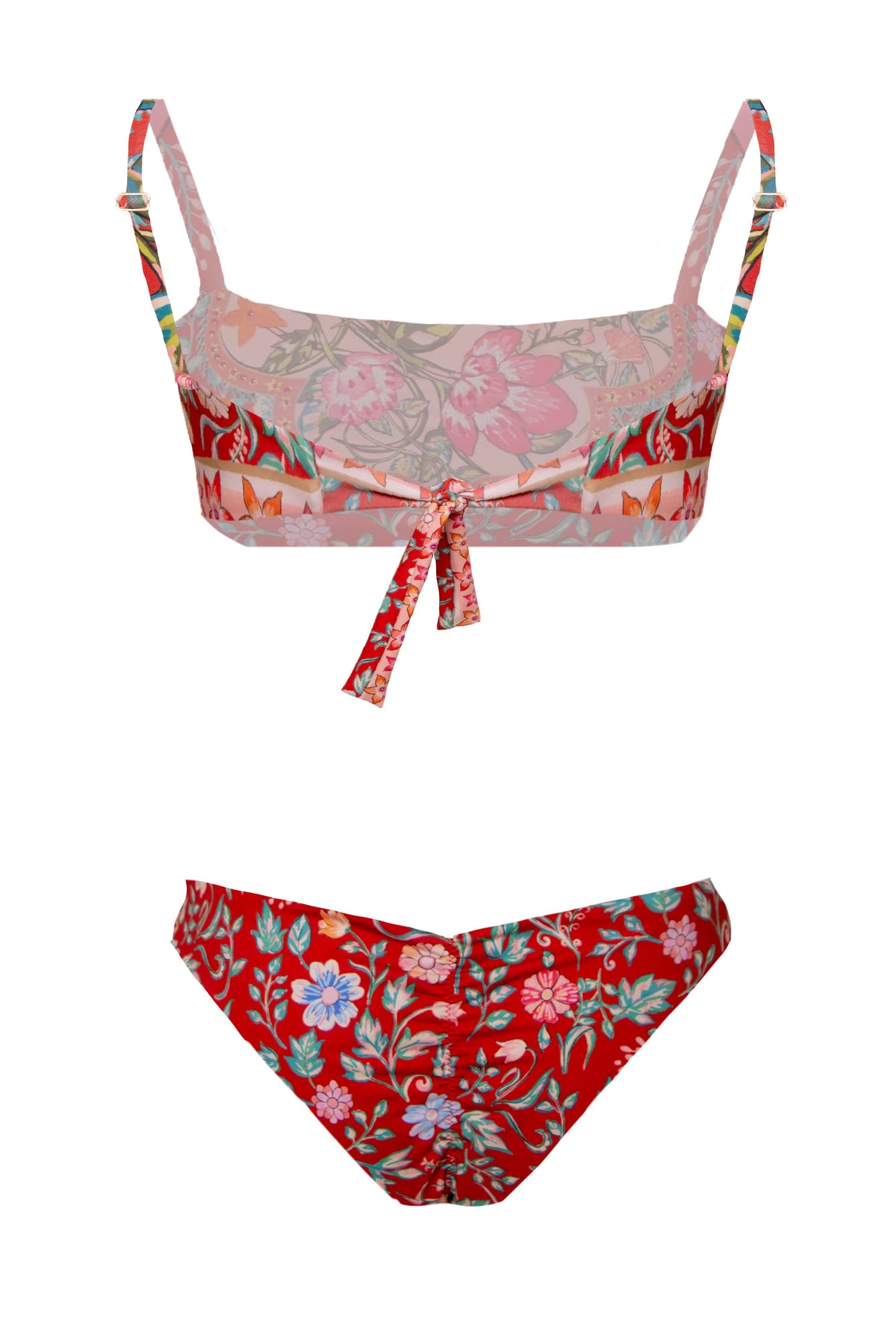 Top Strapless de Bikini Ziad Rojo